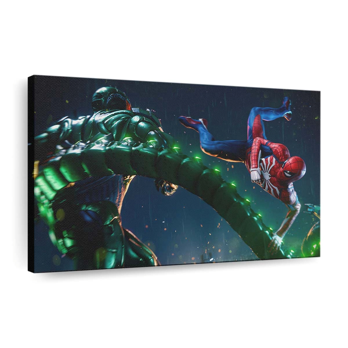 Marvels Spider Man Kampfszene Leinwandbild - Wanddeko