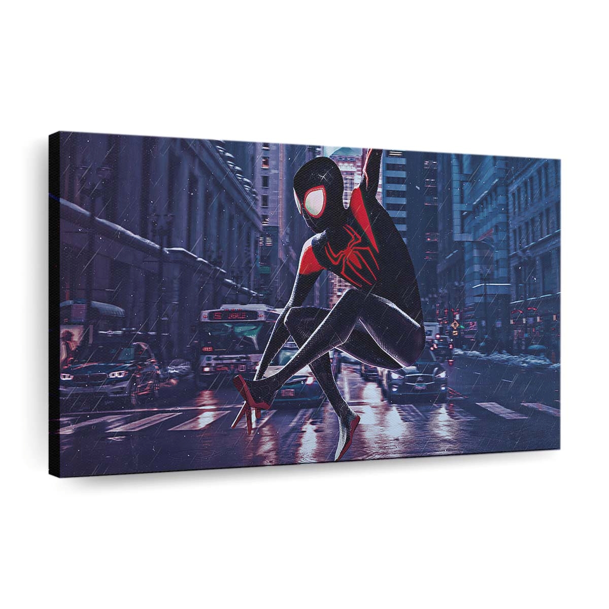 Marvels Spider Man Miles Morales 2020 Spiel Leinwandbild - Wanddeko