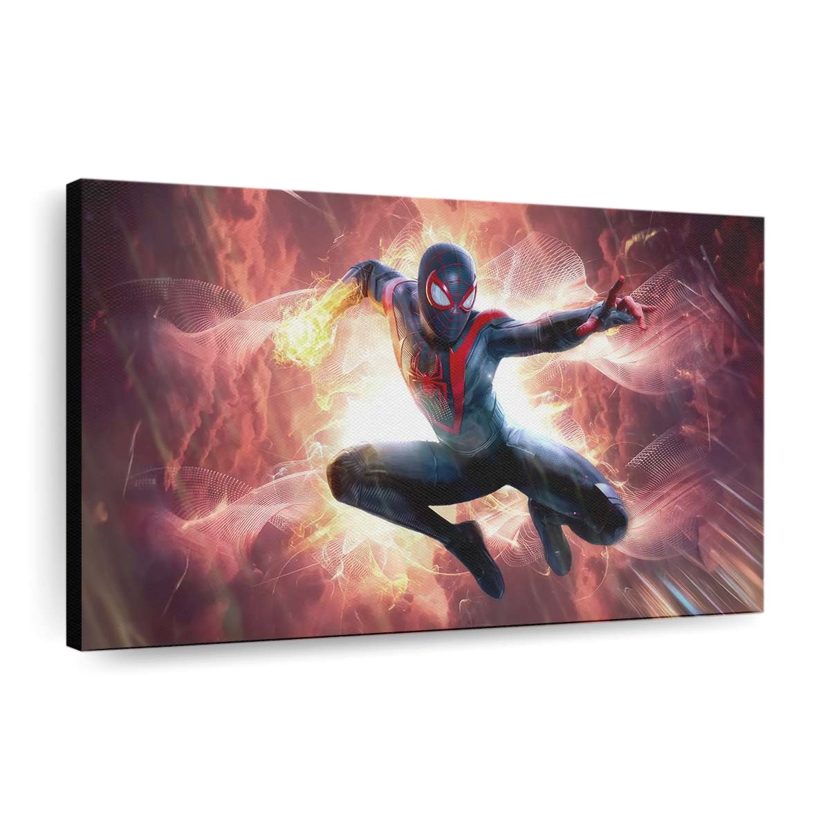 Marvels Spider Man Miles Morales 2023 Leinwandbild - Wanddeko