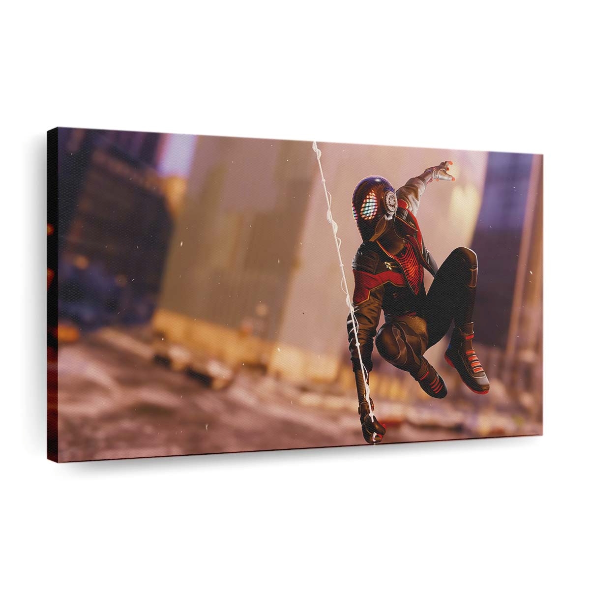 Marvels Spider Man Miles Morales Playstation 5 2020 Leinwandbild - Wanddeko