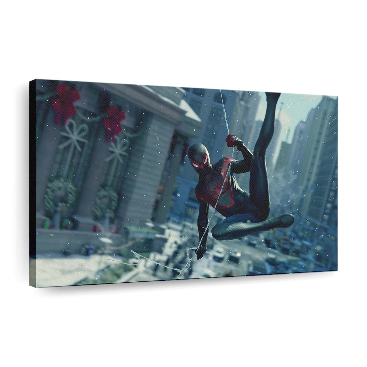 Marvels Spider Man Miles Morales New York Leinwandbild - Wanddeko