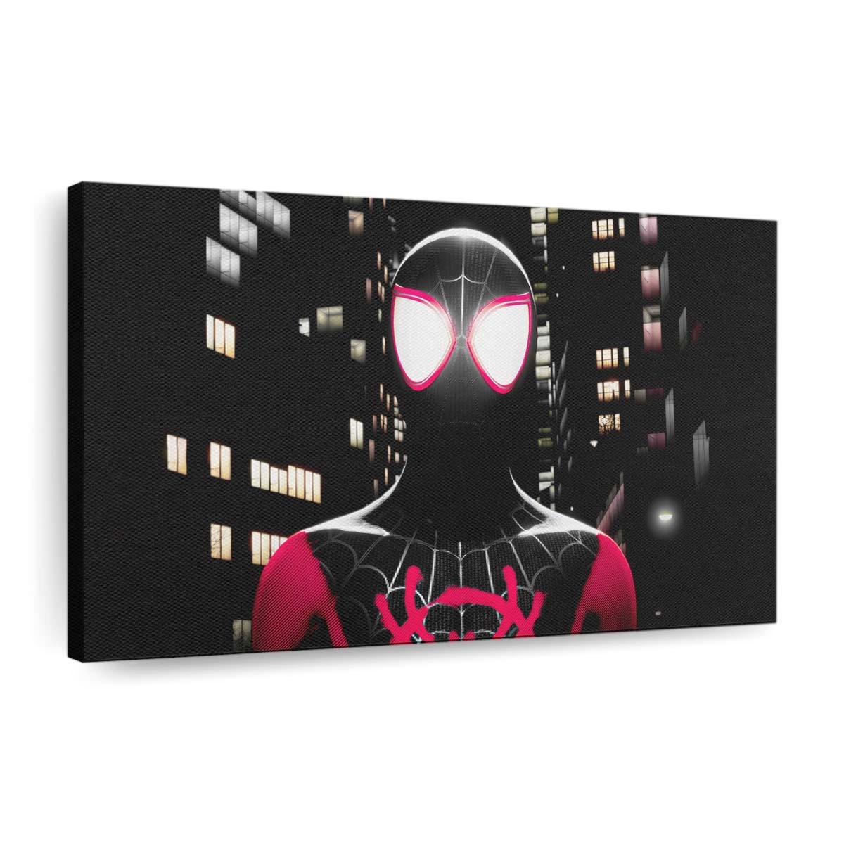 Marvels Spider Man Miles Morales Night Interval Leinwandbild - Wanddeko