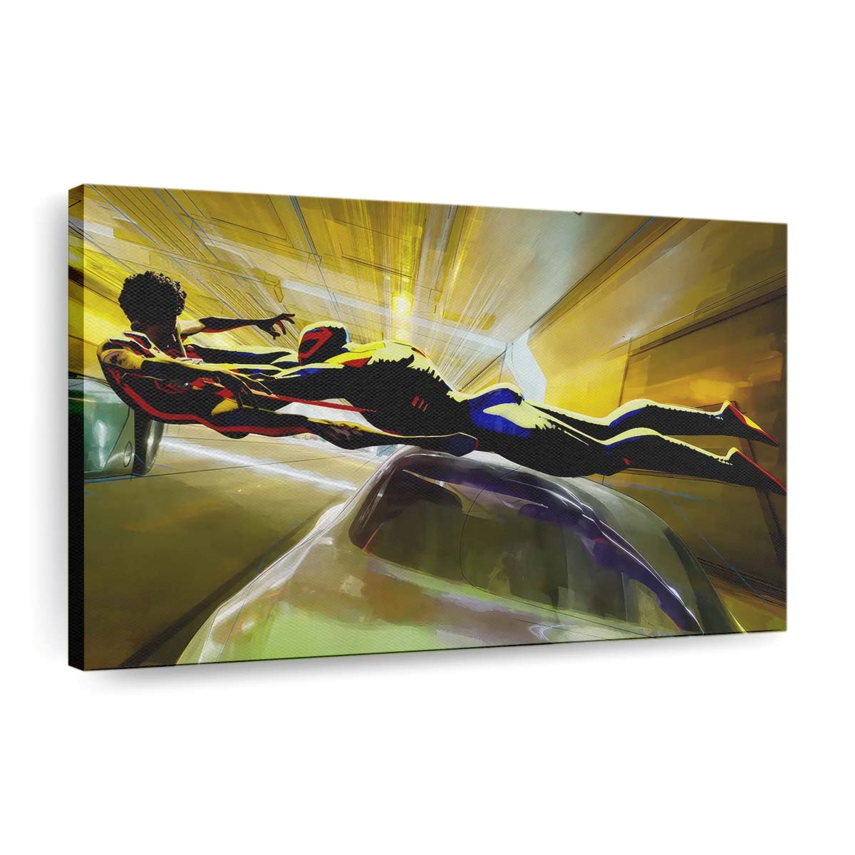 Miguel O Hara vs. Miles Morales Leinwandbild - Wanddeko