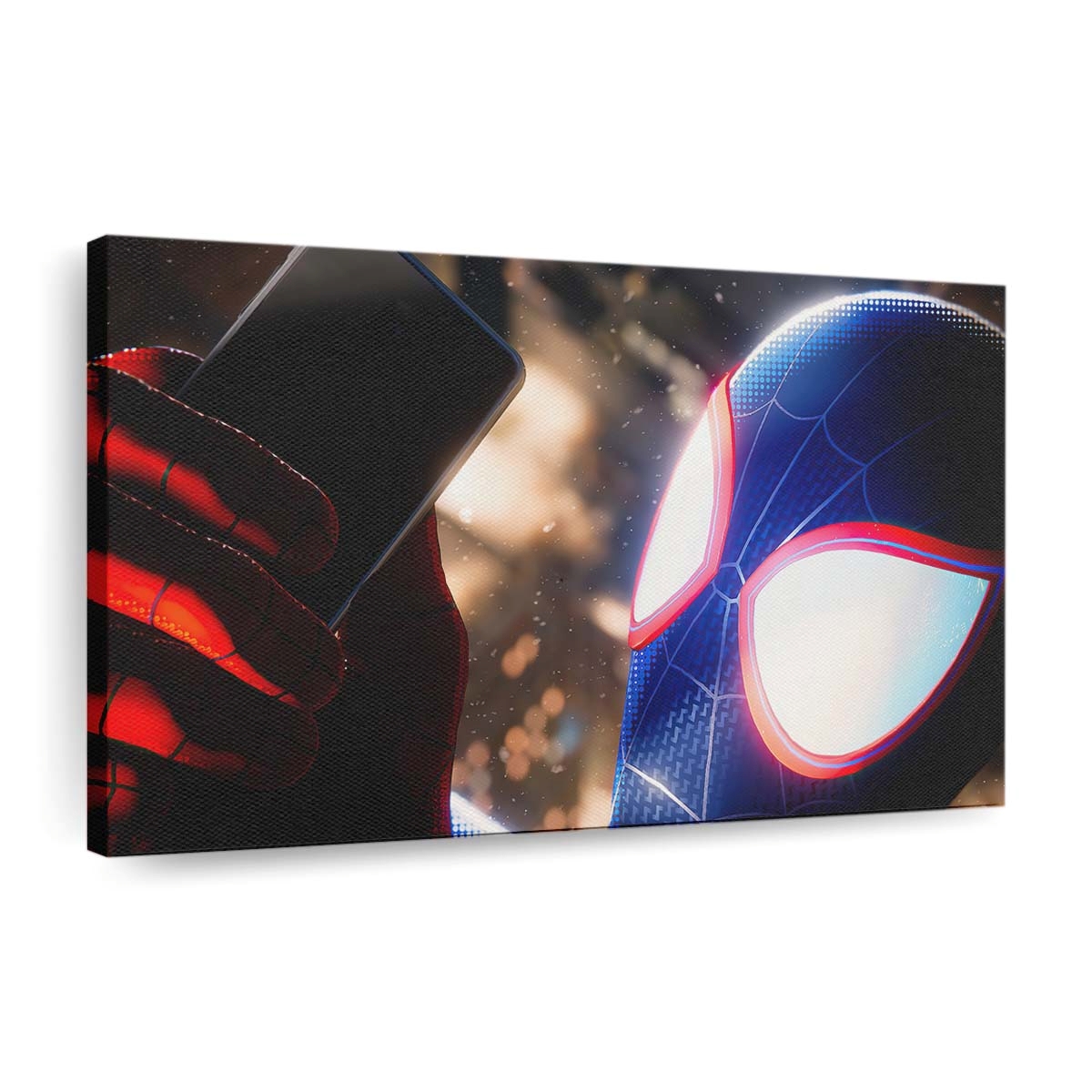 Mile benutzt Telefon Leinwandbild - Wanddeko