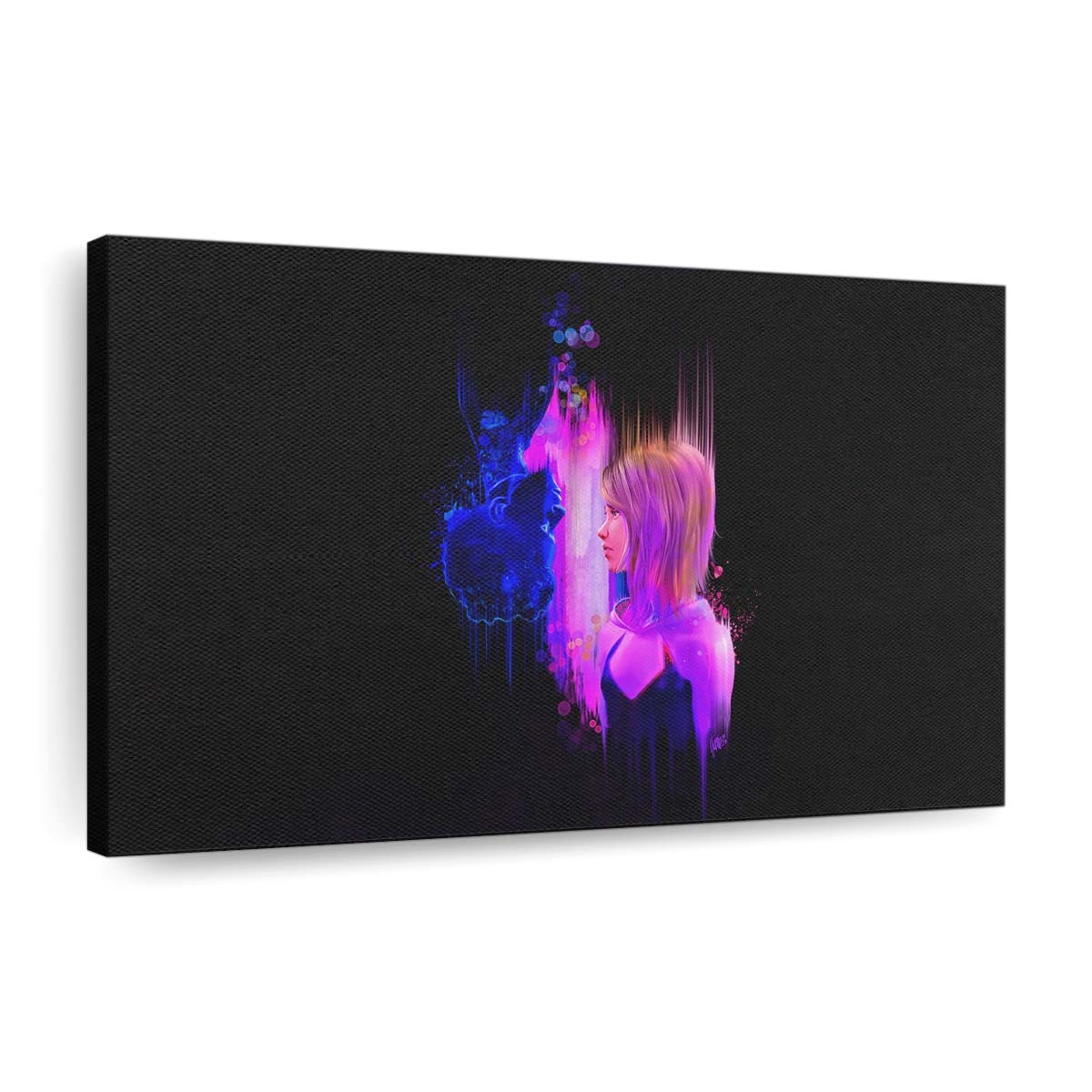 Miles und Gwen Geschichte Leinwandbild - Wanddeko