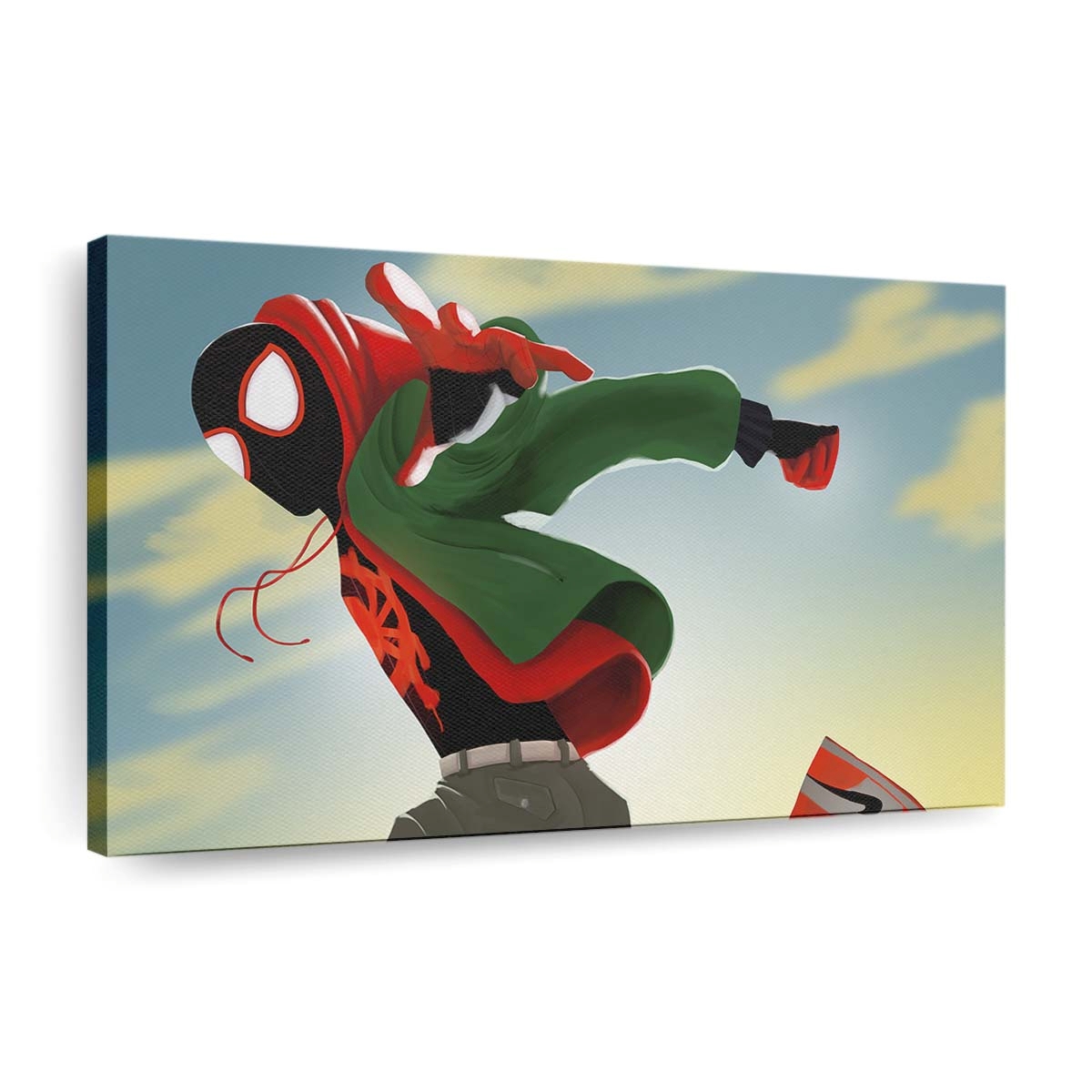 Miles Morales Artwork Leinwandbild - Wanddeko