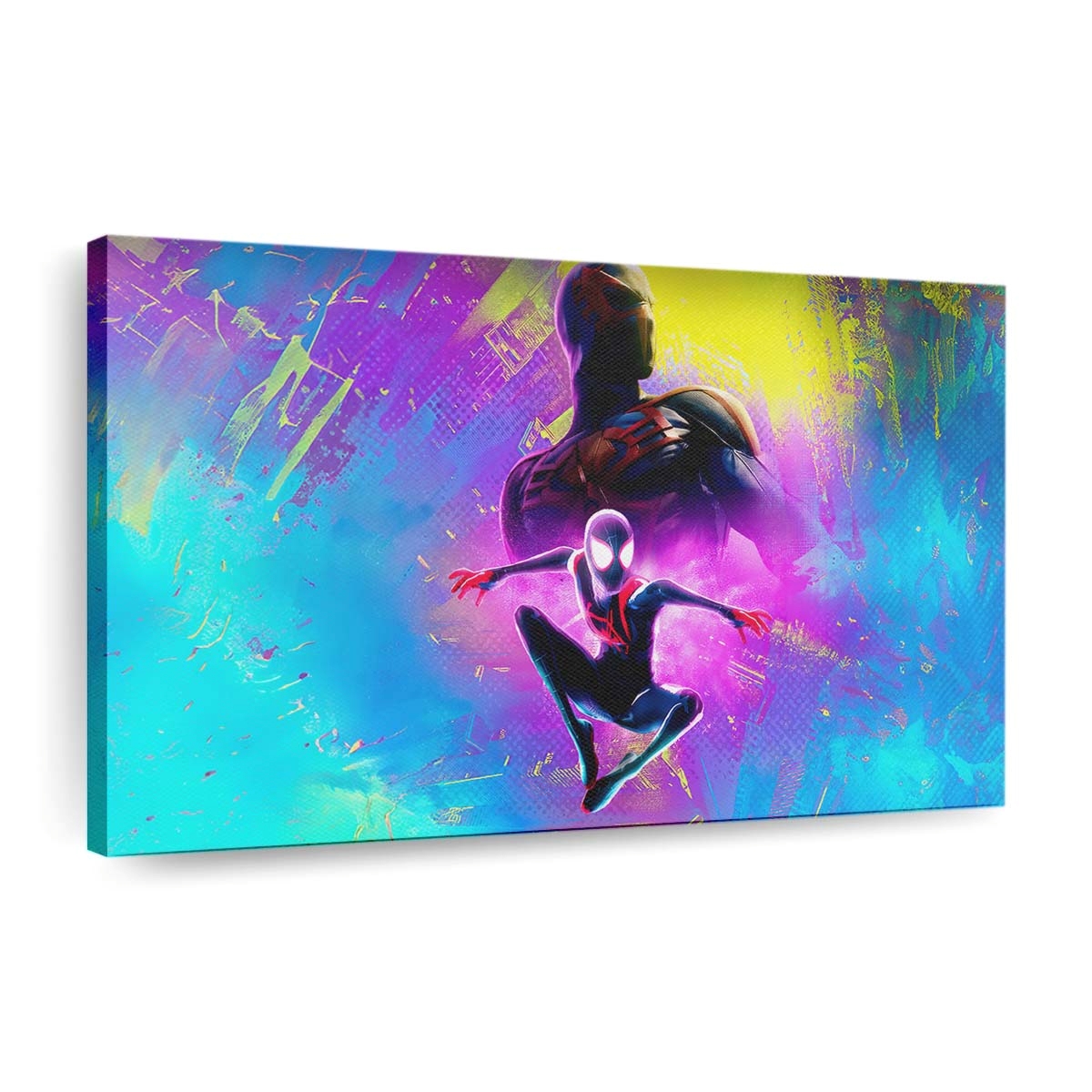 Miles Morales und Spider Man 2099 Leinwandbild - Wanddeko