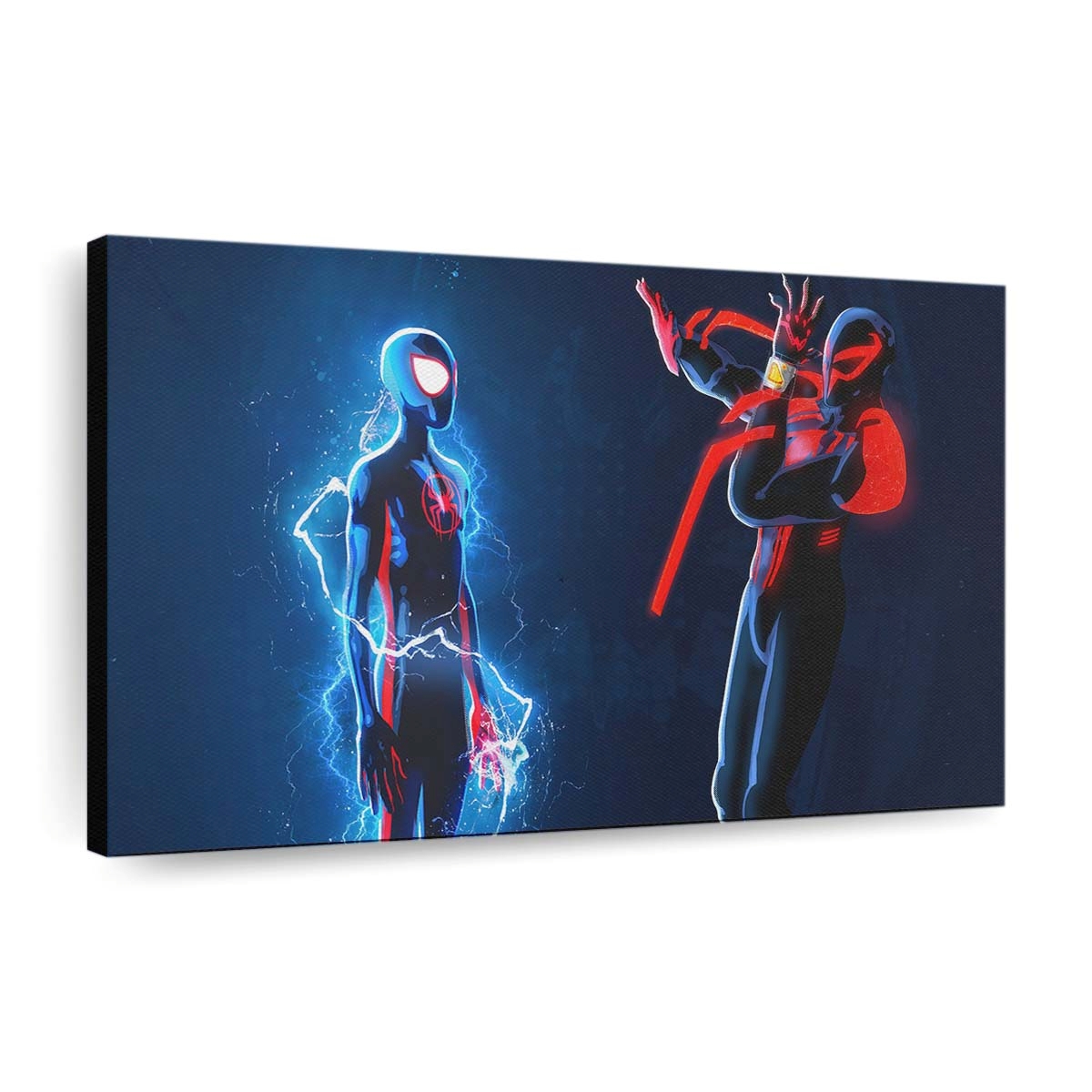 Miles Morales und Spider Man 2099 2 Leinwandbild - Wanddeko