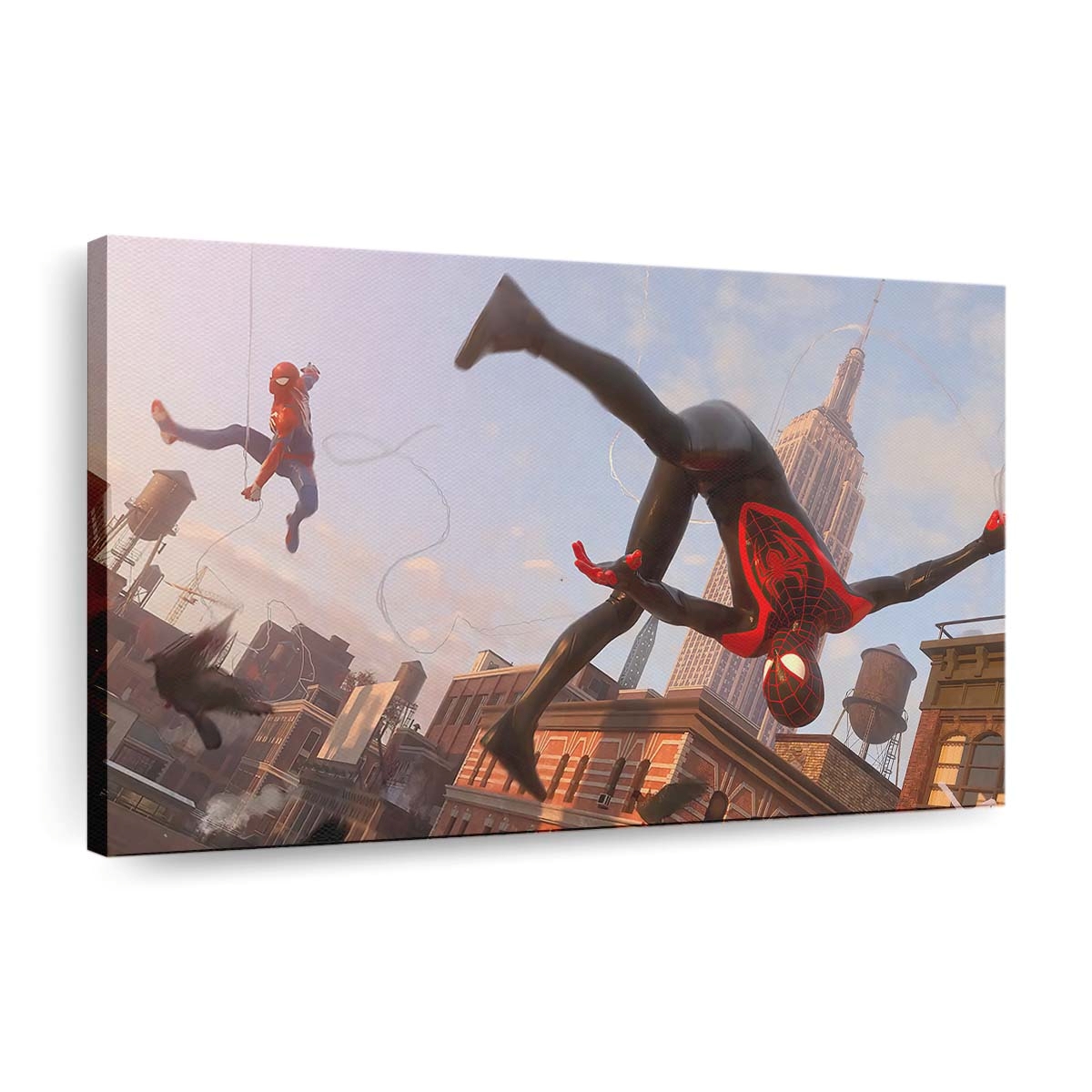 Miles Morales und Spider Man Leinwandbild - Wanddeko