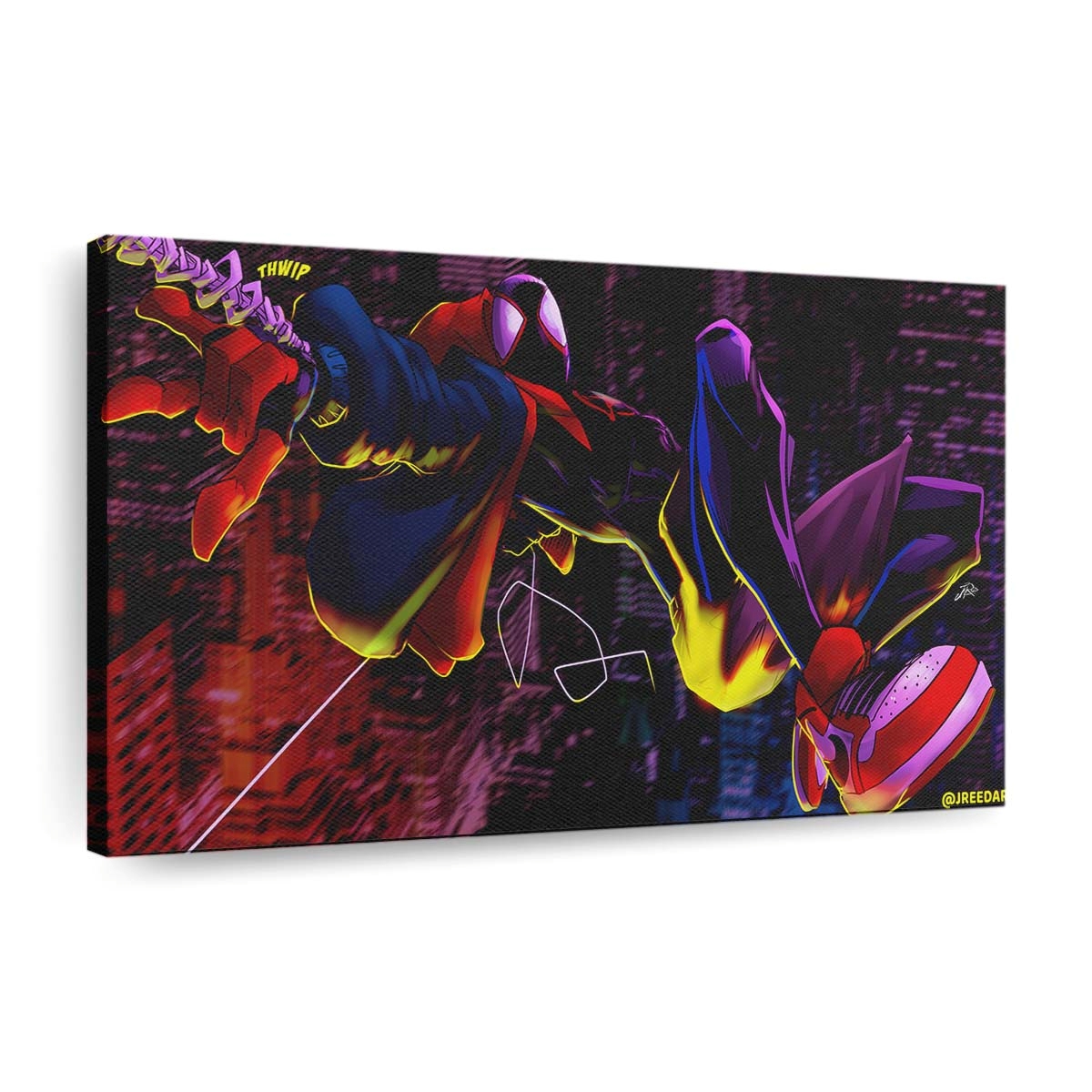 Miles Morales Kunstwerk 2 Leinwandbild - Wanddeko