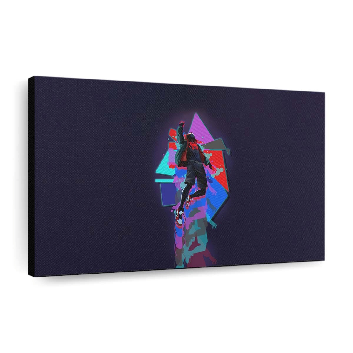 Miles Morales Elektrische Eleganz Leinwandbild - Wanddeko