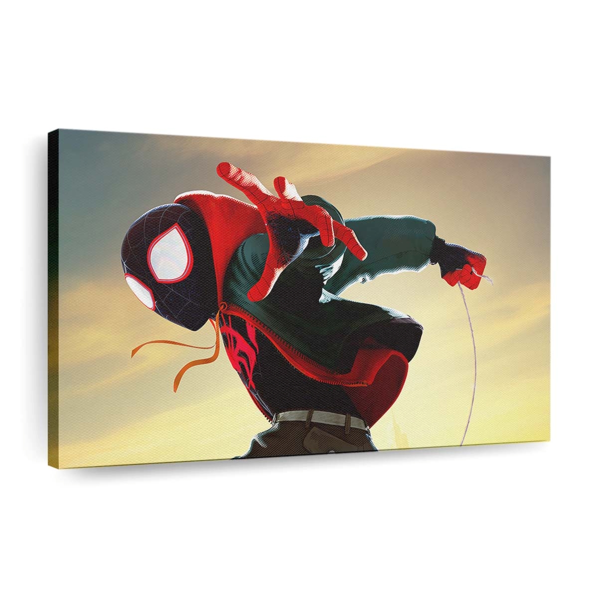 Miles Morales in Spider Man Into the Spider Verse Movie Leinwandbild - Wanddeko