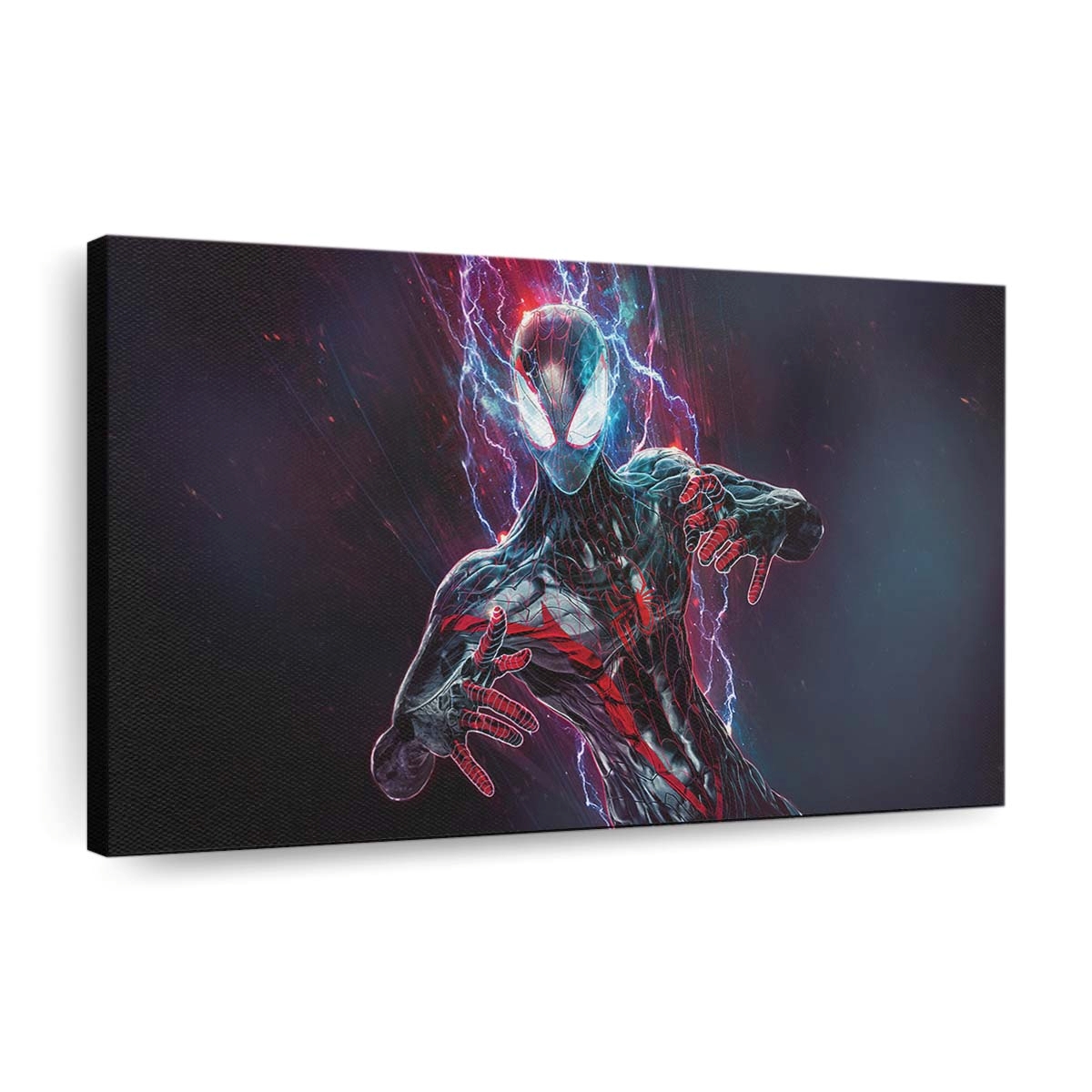 Miles Morales in The City Lights Leinwandbild - Wanddeko