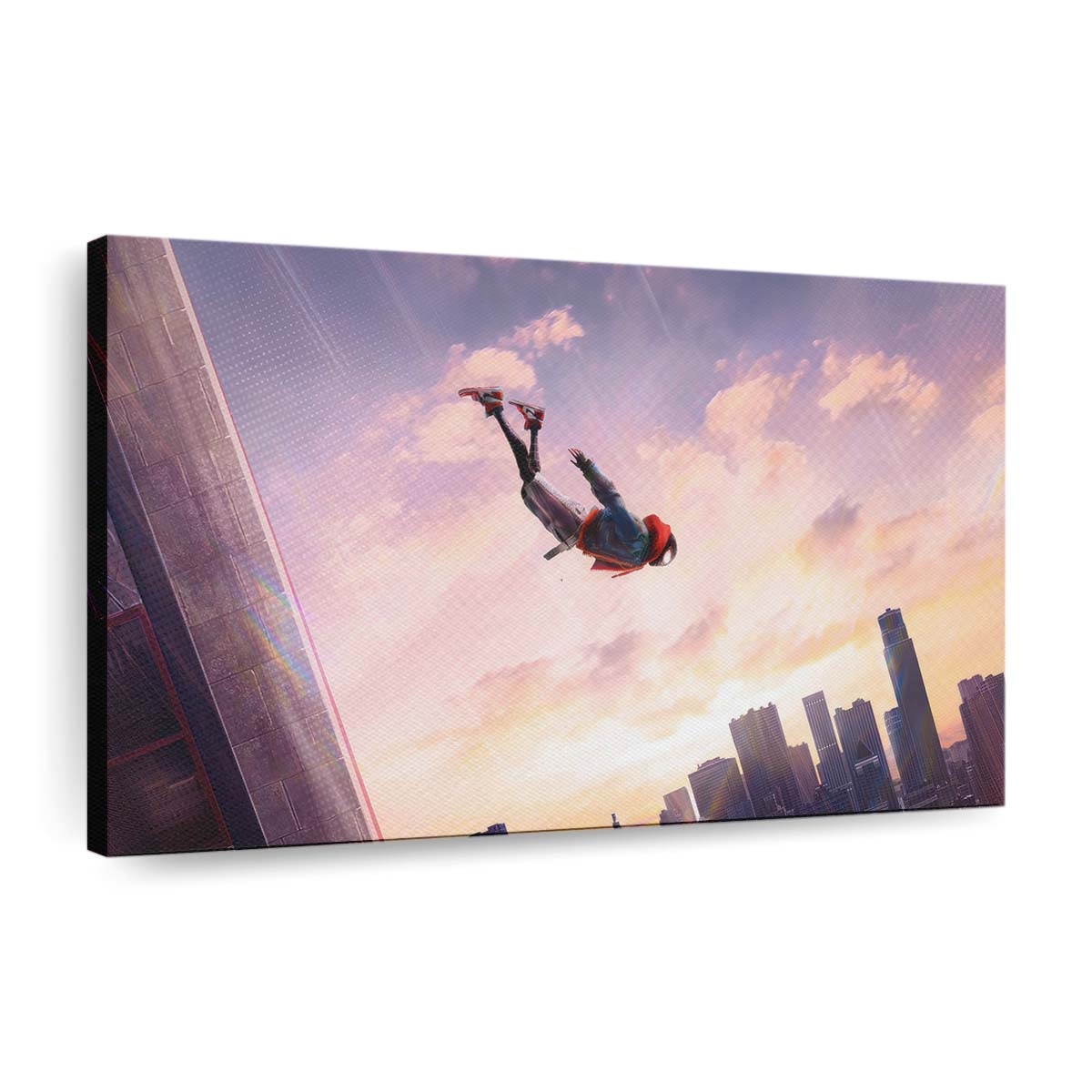 Miles Morales Jump Leinwandbild - Wanddeko