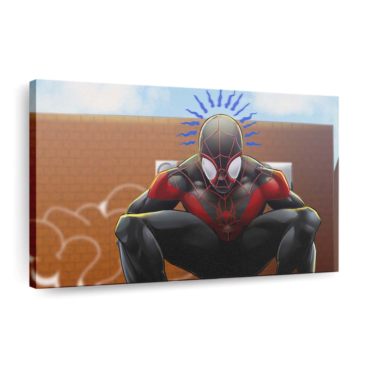 Miles Morales Auf Deck Leinwandbild - Wanddeko
