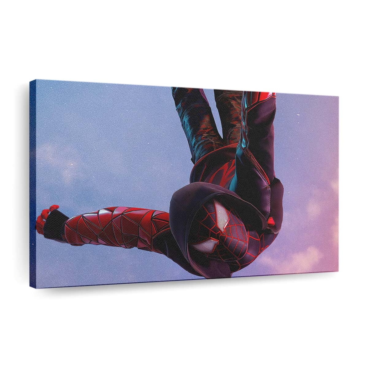 Miles Morales Spider Man Sprung Leinwandbild - Wanddeko