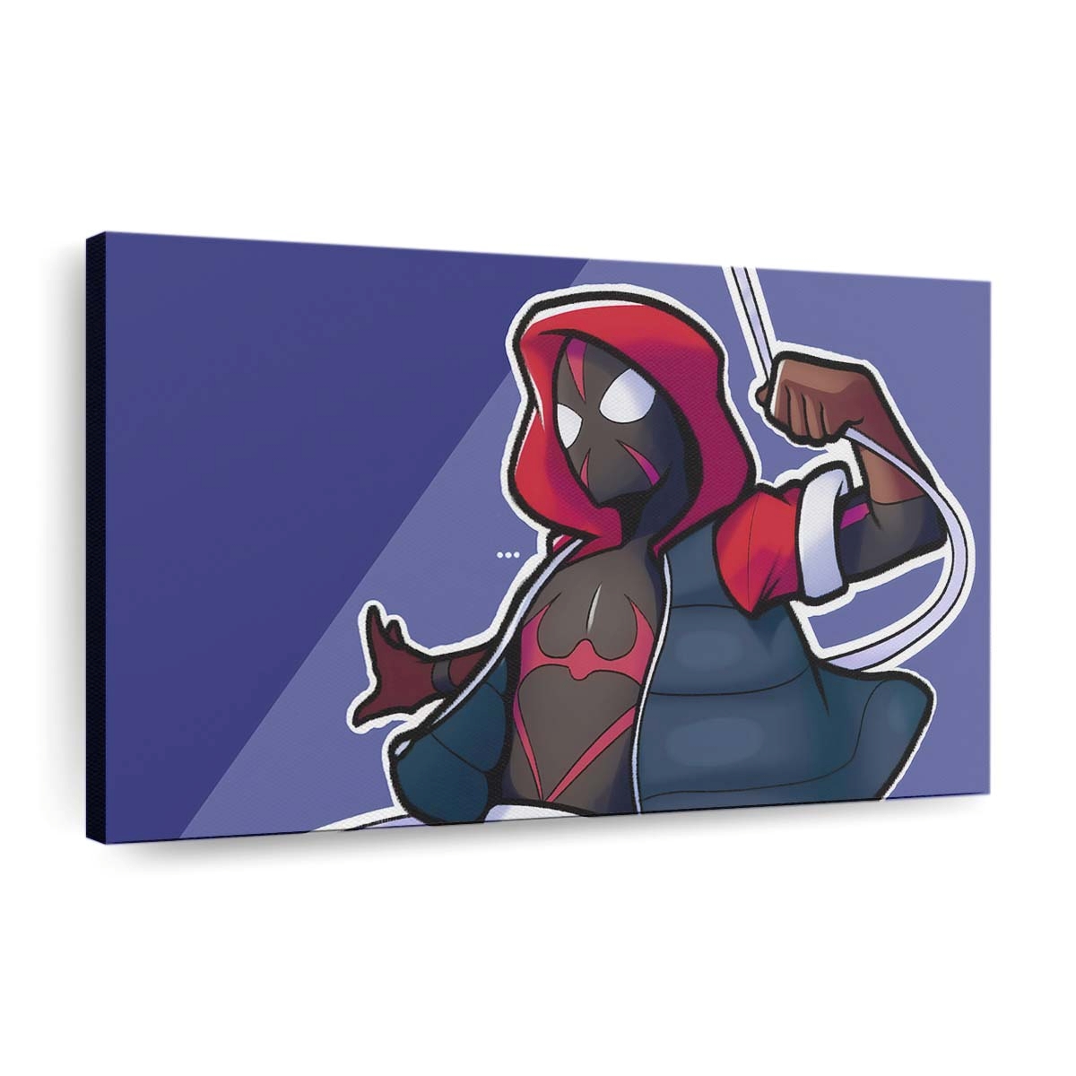 Miles Morales Skizzenkunstwerk Leinwandbild - Wanddeko