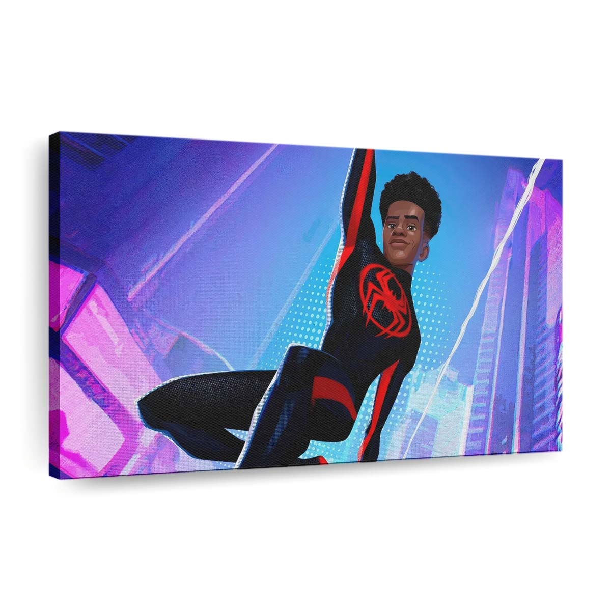 Miles Morales Spinnenkunstwerk Leinwandbild - Wanddeko
