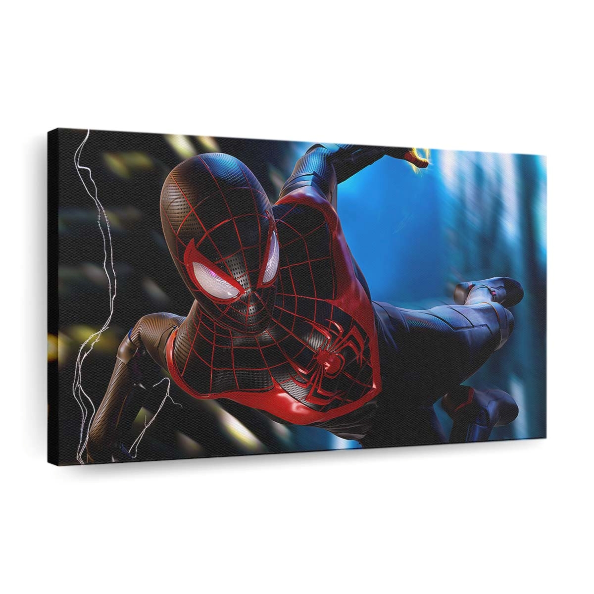 Miles Morales Spider Man 4 Leinwandbild - Wanddeko