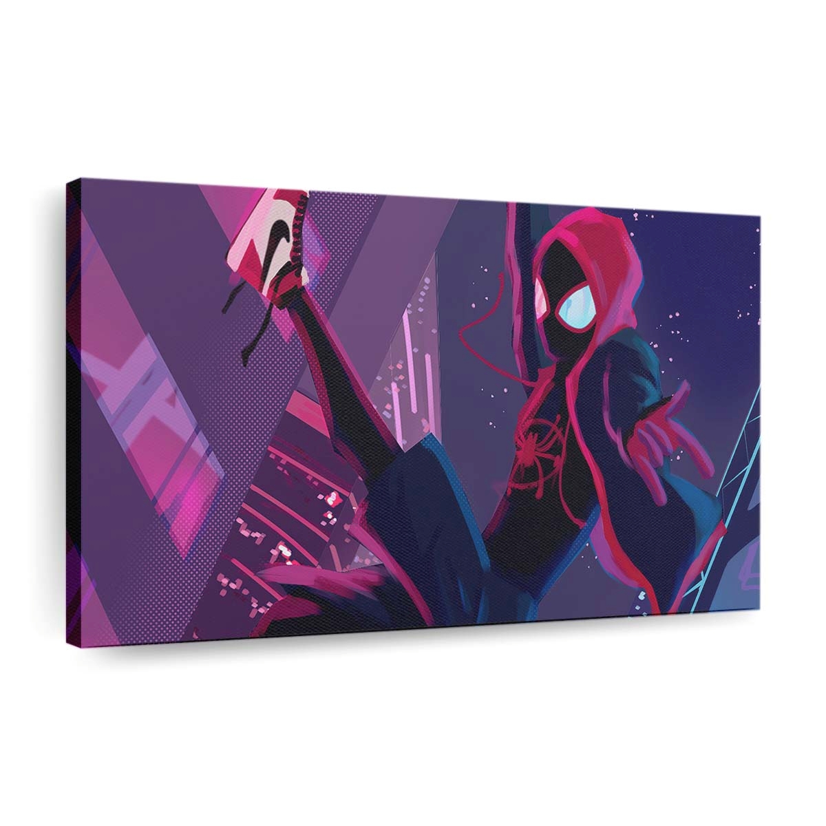 Miles Morales Spiderverse Swing Leinwandbild - Wanddeko