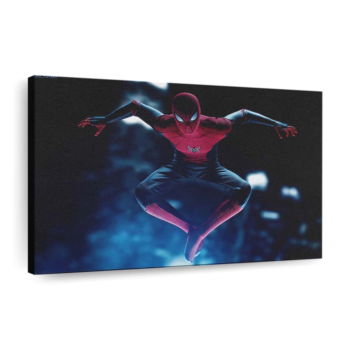 Miles Morales im Spider Man Anzug 2 Leinwandbild - Wanddeko