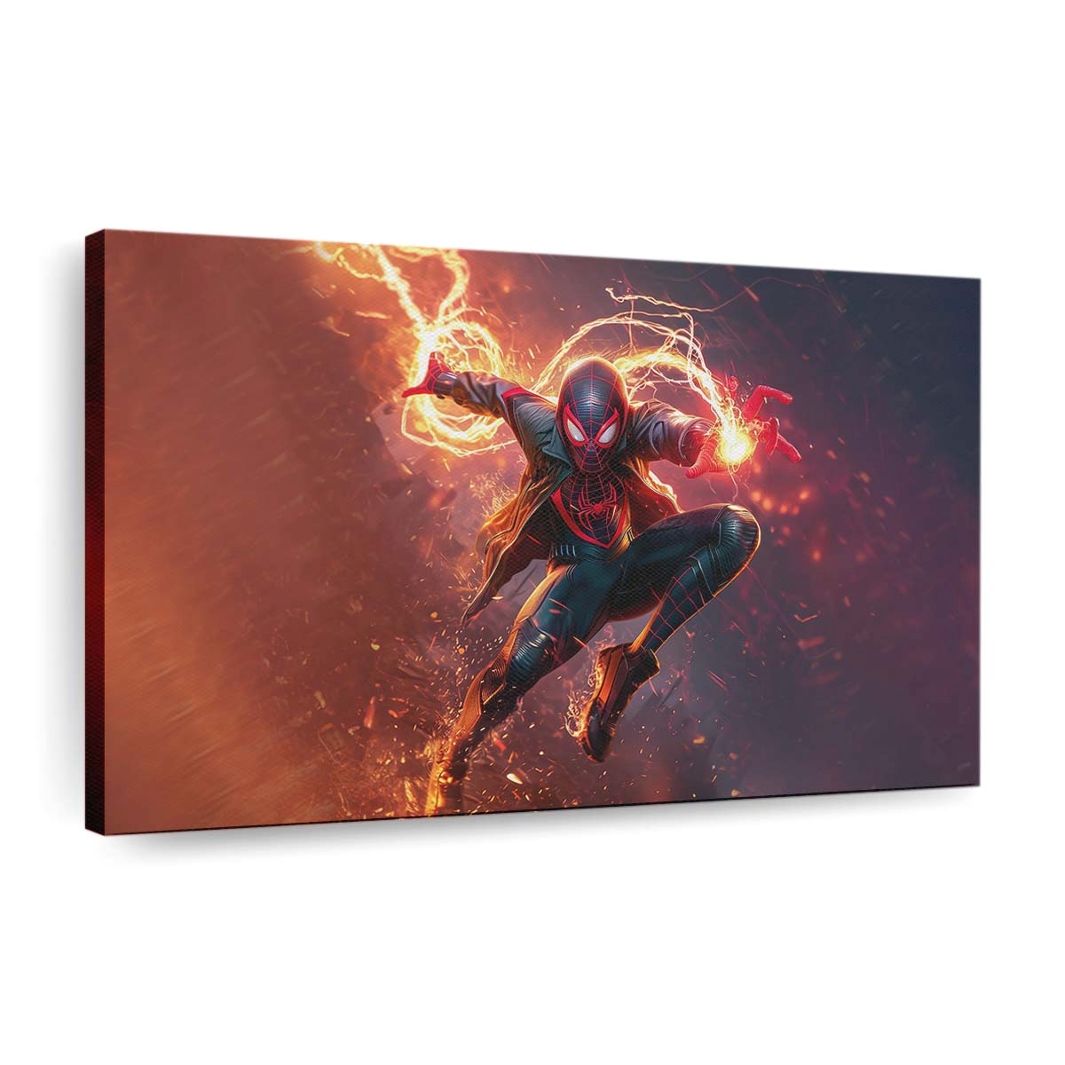 Miles Morales – eine schwungvolle Symphonie Leinwandbild - Wanddeko