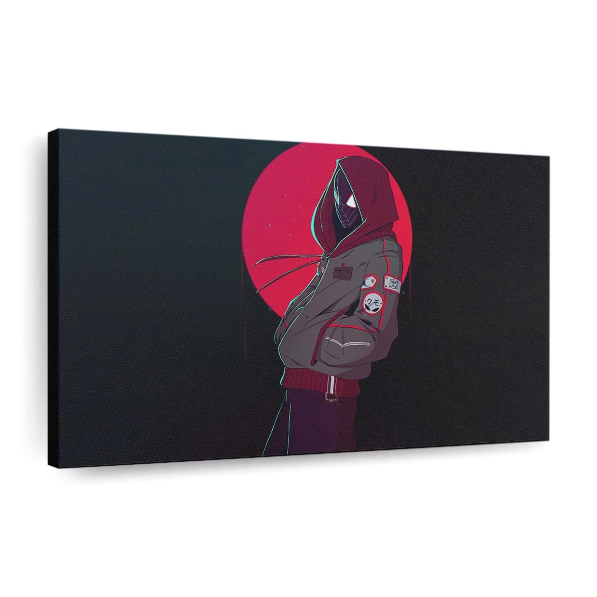 Miles Morales schwingt sich in Aktion Leinwandbild - Wanddeko
