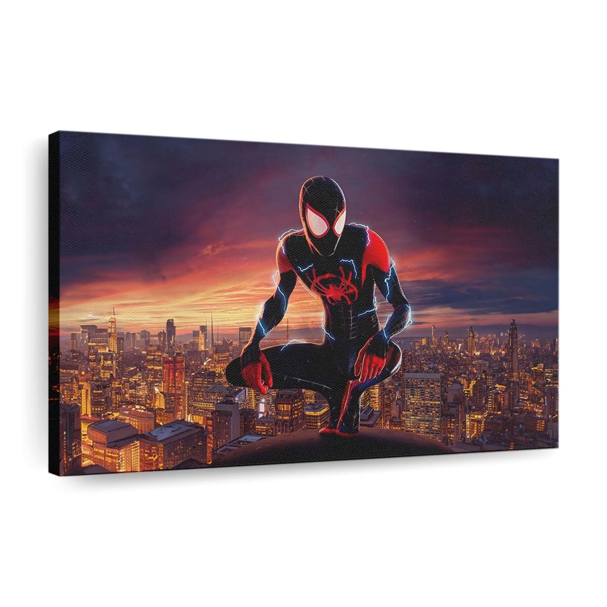 Miles Morales, der spektakuläre Netzschwinger Leinwandbild - Wanddeko