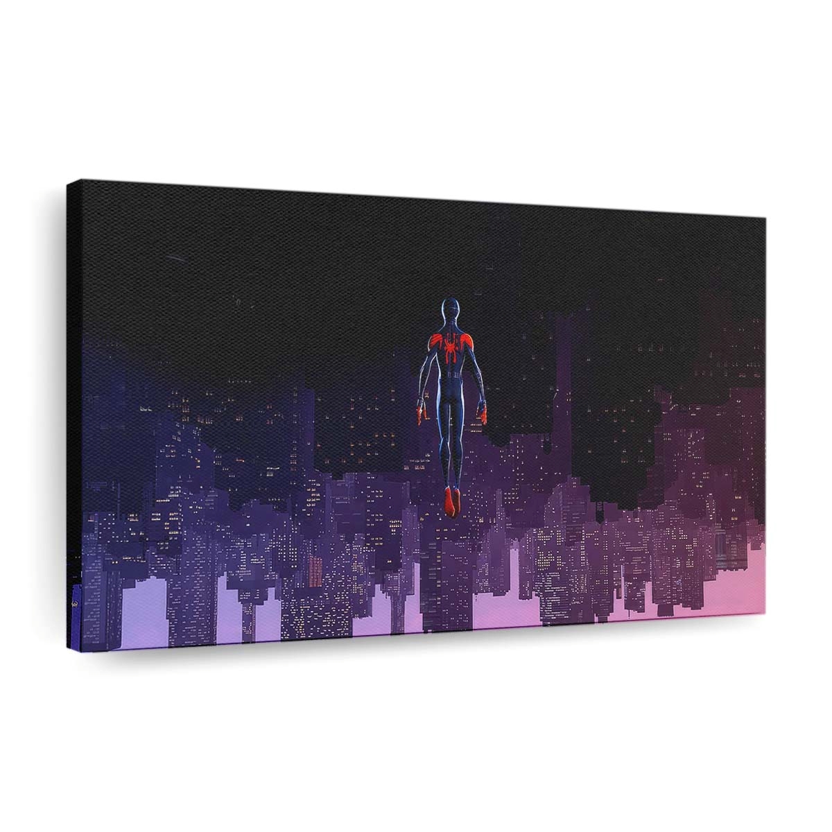 Miles Morales auf dem Kopf stehend Leinwandbild - Wanddeko