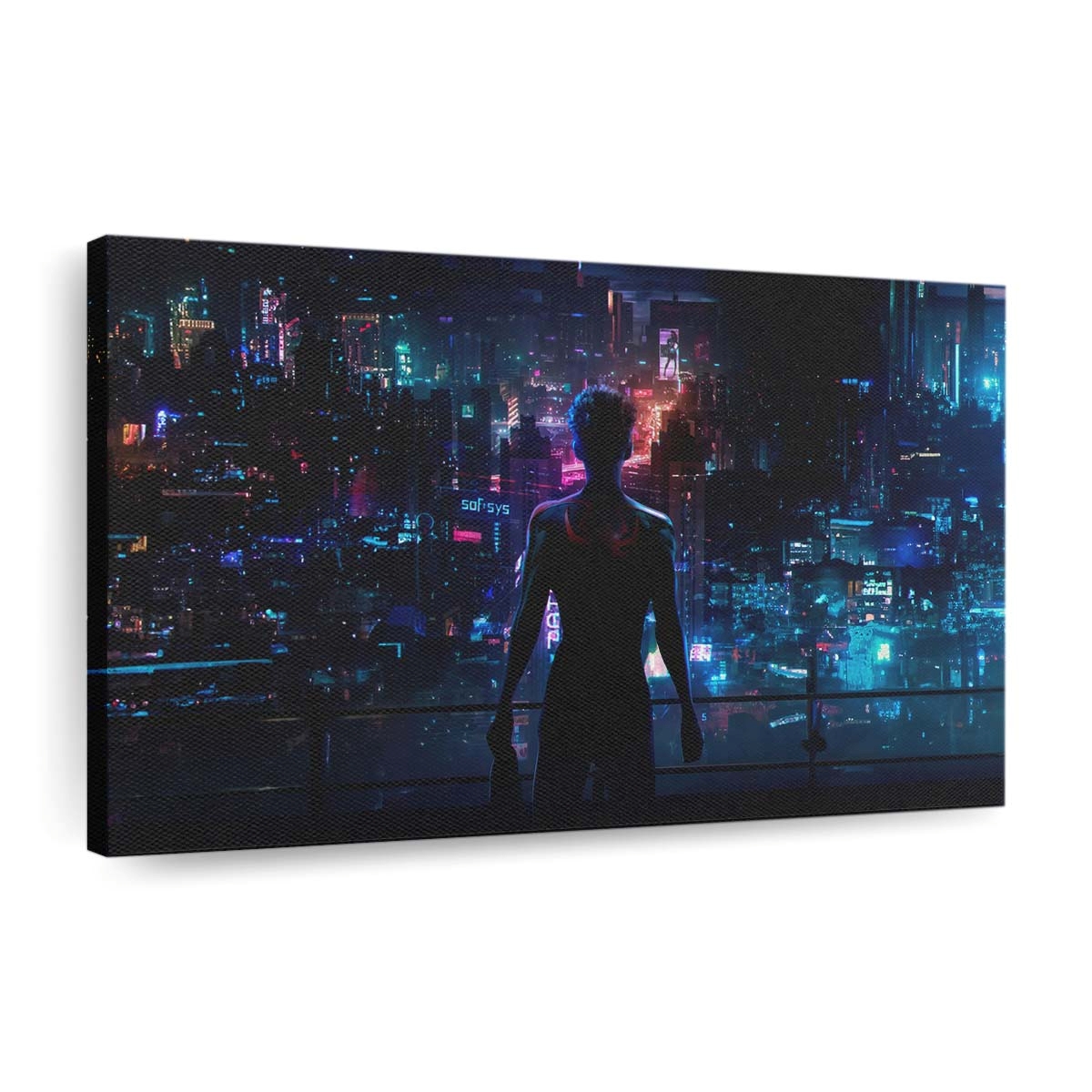 Miles Morales Wächter der städtischen Skyline Leinwandbild - Wanddeko