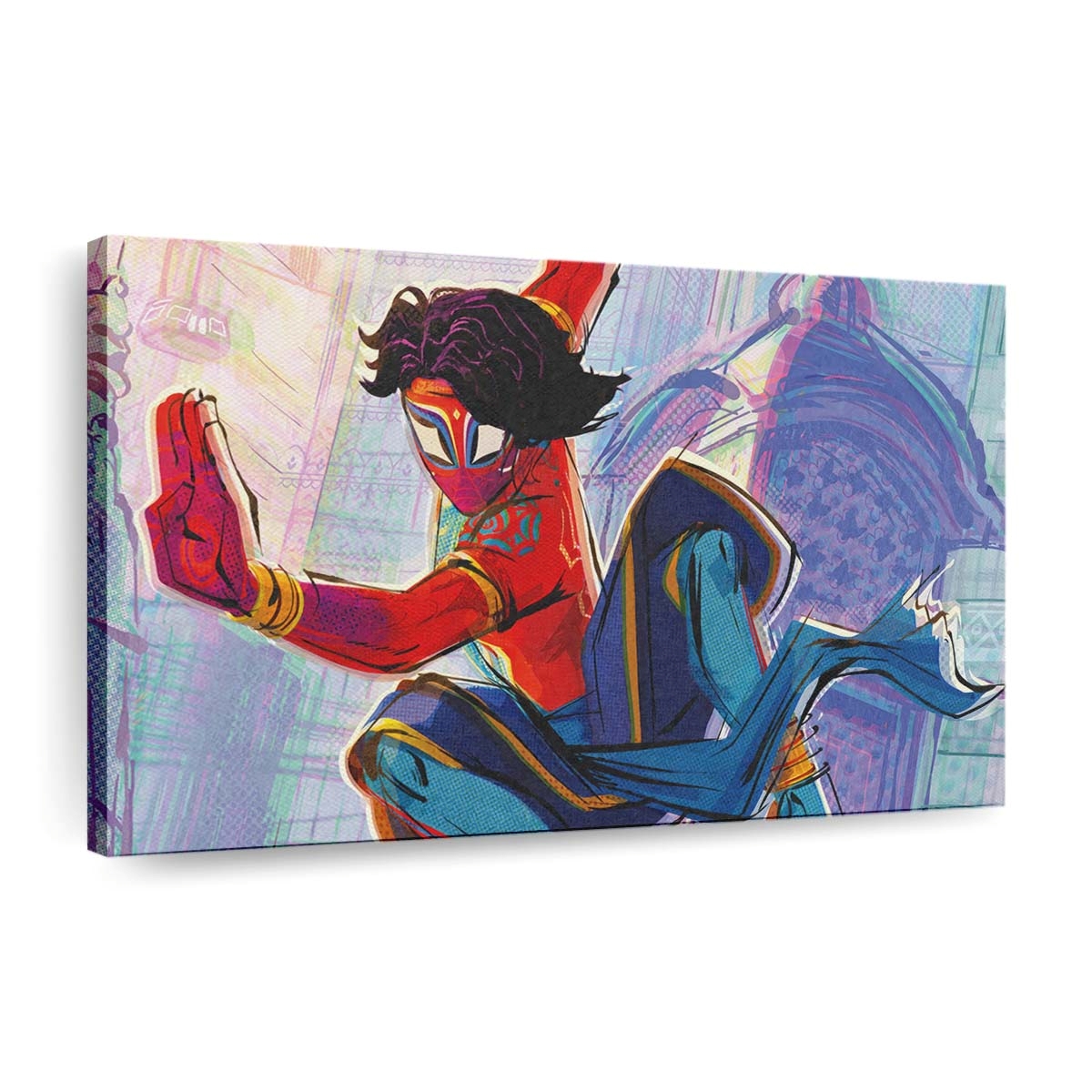 Pavitr Prabhakar in Spider Man: Across the Spider Verse 2023 2 Leinwandbild - Wanddeko