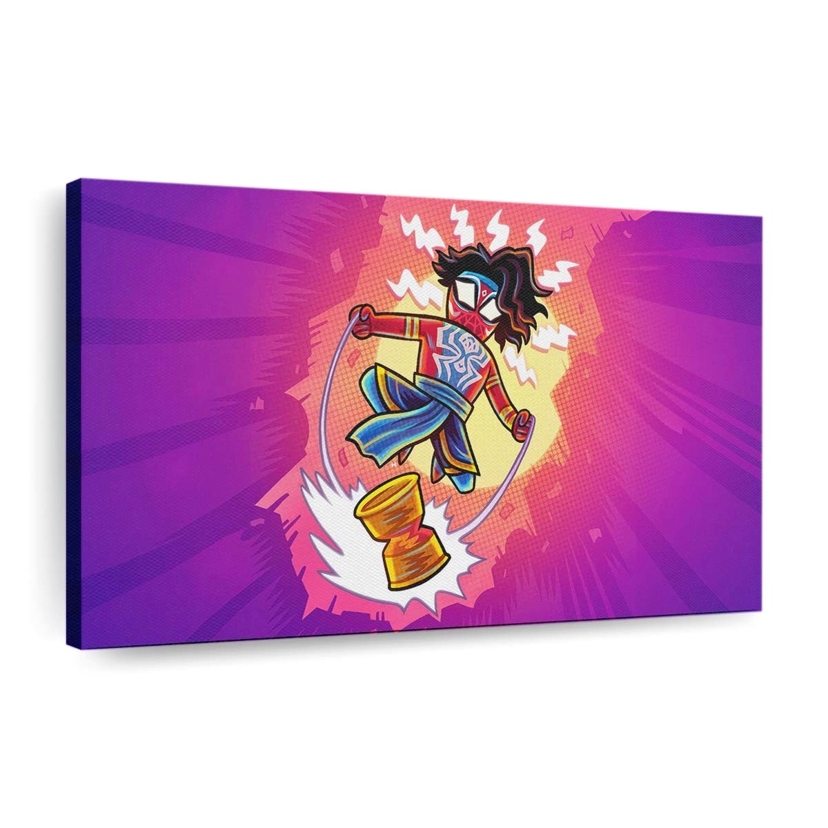 Pavitr Prabhakar Spider Man 2 Leinwandbild - Wanddeko