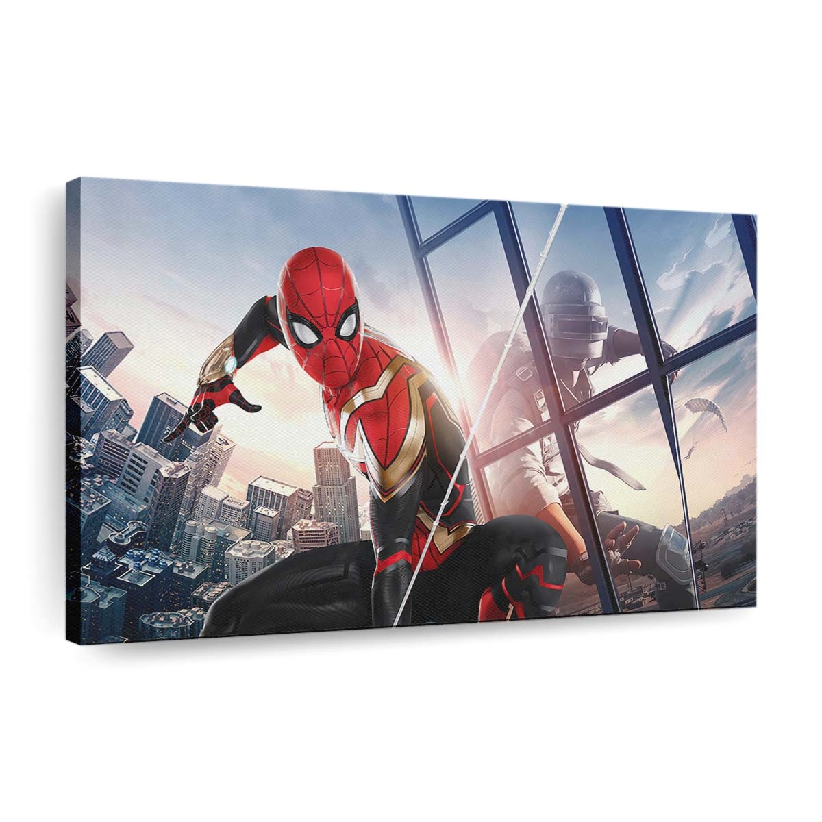 Pubg X Spider Man Leinwandbild - Wanddeko