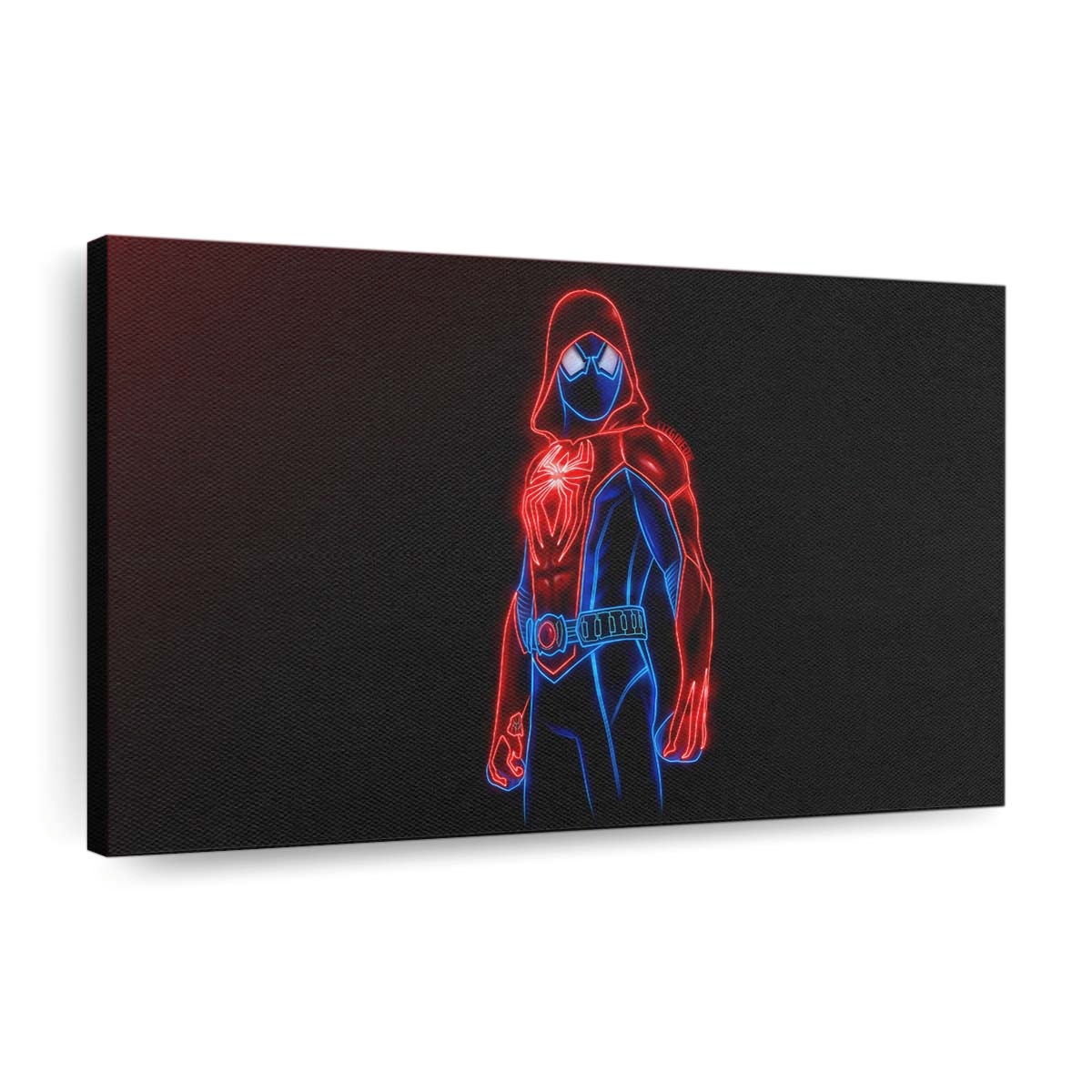 Scarlet Spider III Neon Leinwandbild - Wanddeko