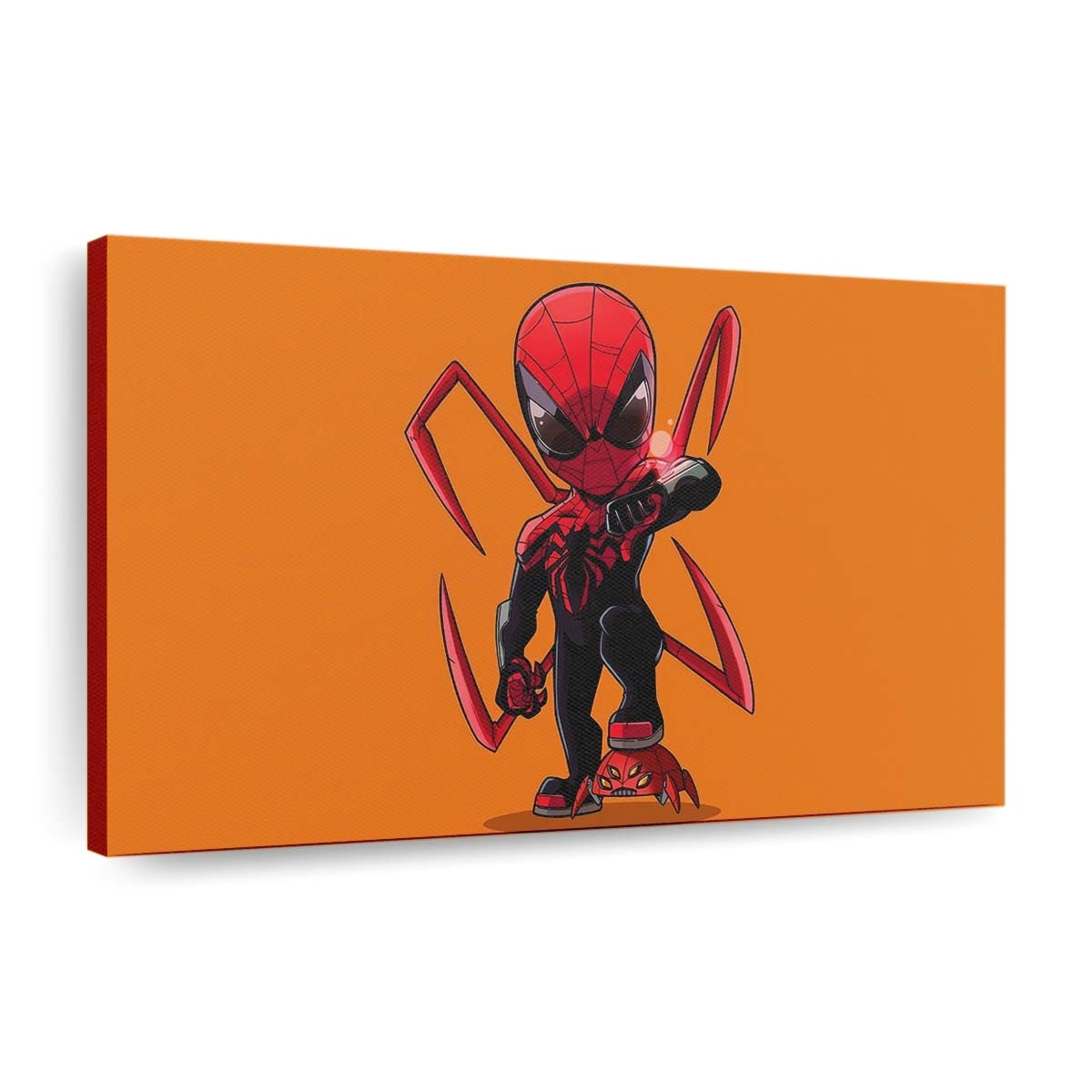 Scarlet Spider Man Heroic Swing Leinwandbild - Wanddeko
