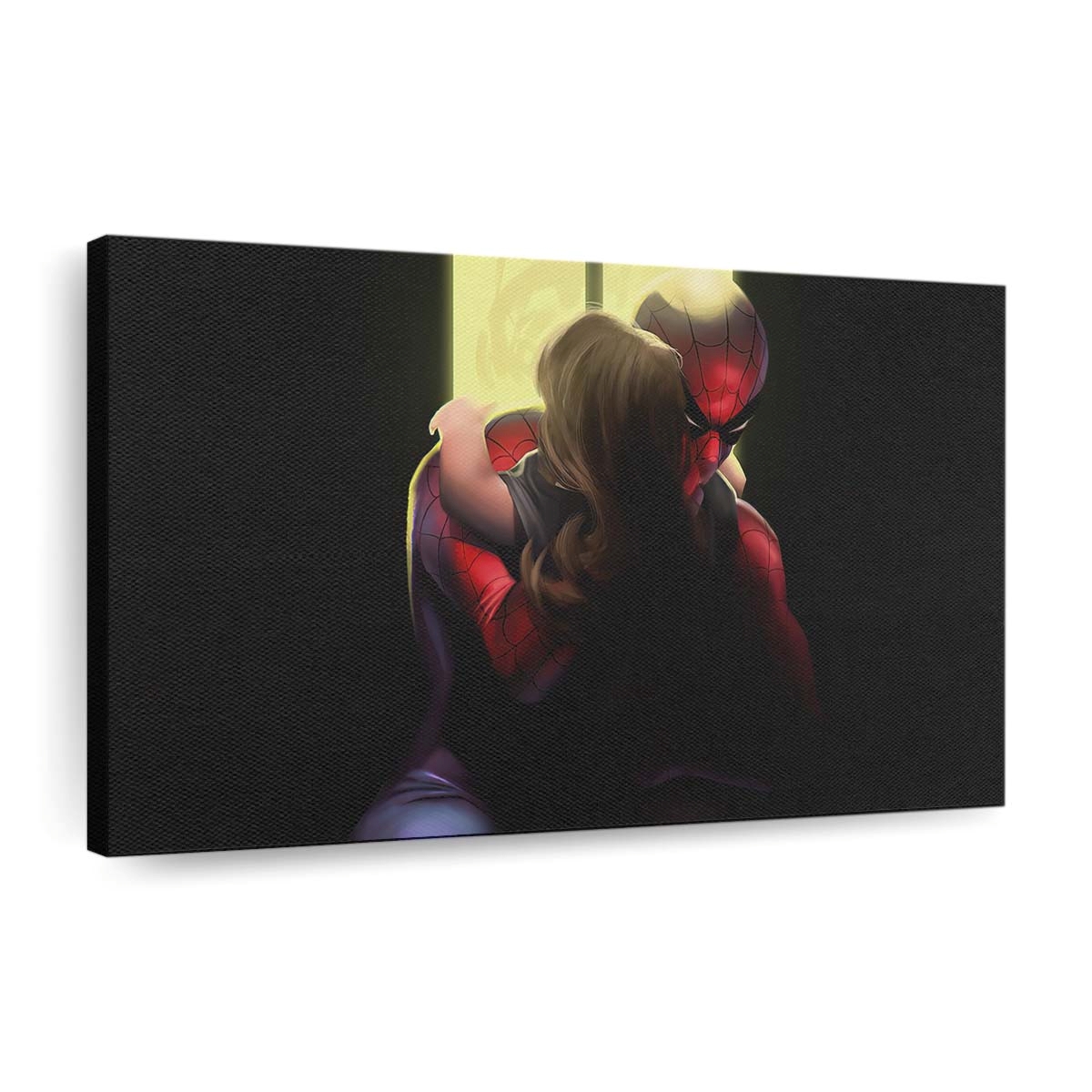 Die sanfte Seite von Spider Man Leinwandbild - Wanddeko