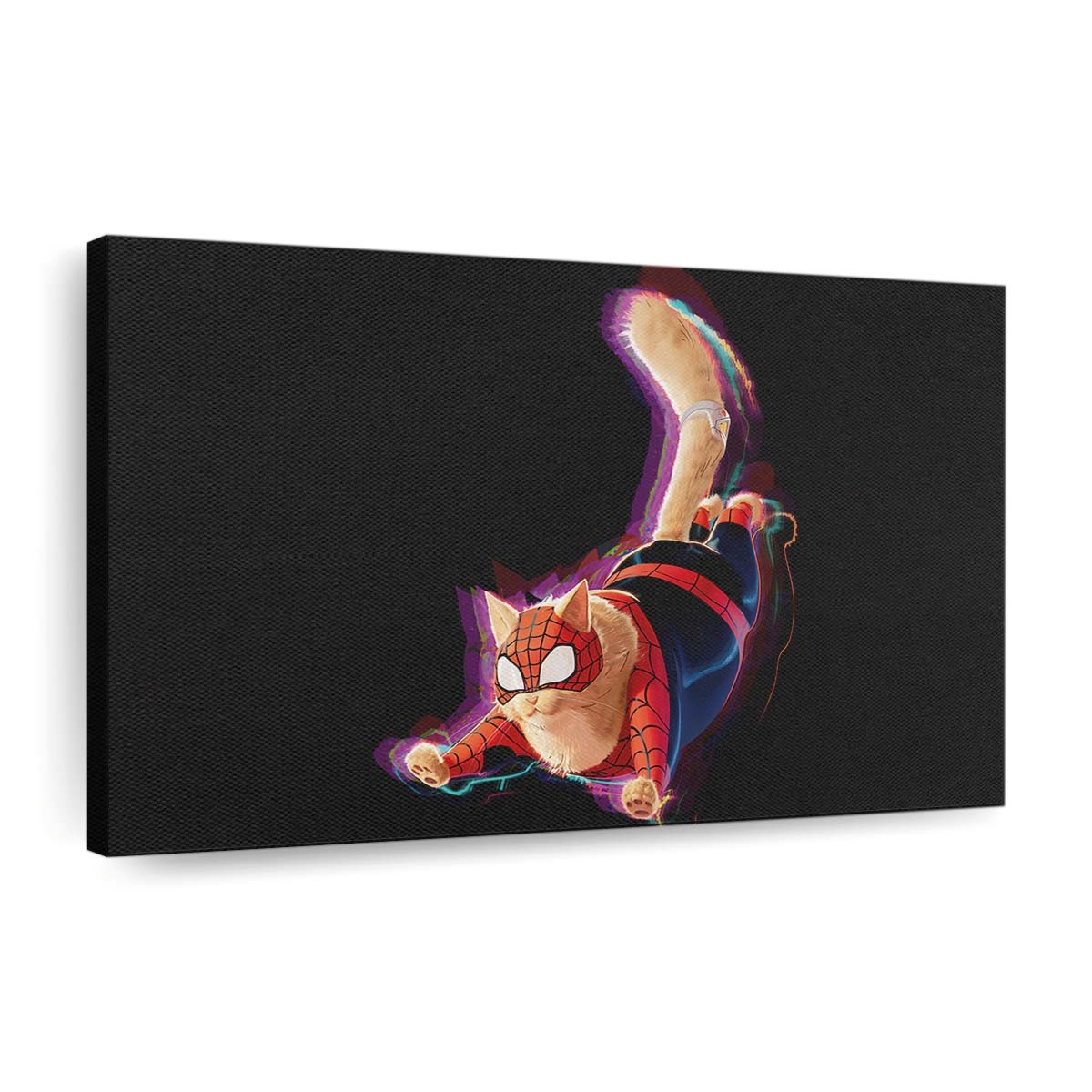 Spider Cat in Spider Man: Across the Spider Verse 2023 Leinwandbild - Wanddeko