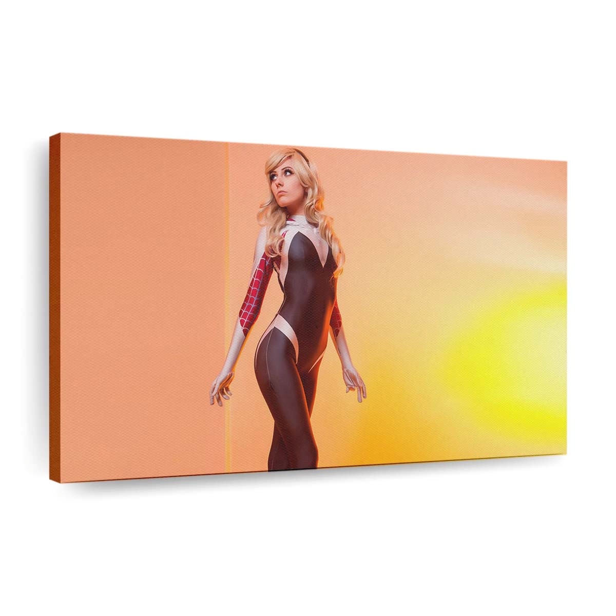Spider Gwen Cosplay Girl Leinwandbild - Wanddeko