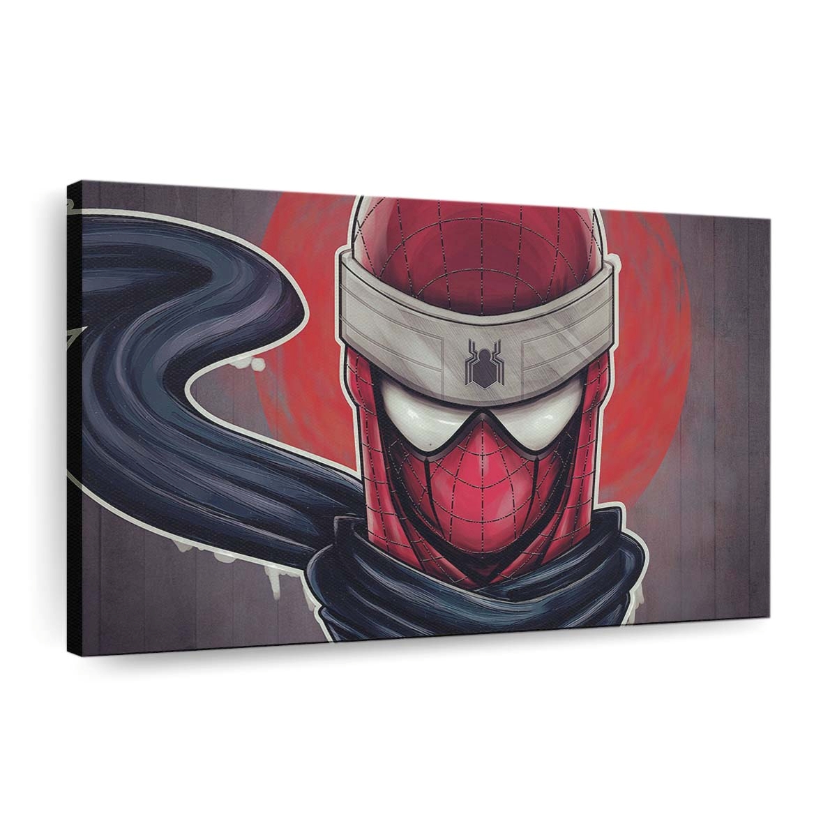 Spider Head in Venoms Hand Leinwandbild - Wanddeko