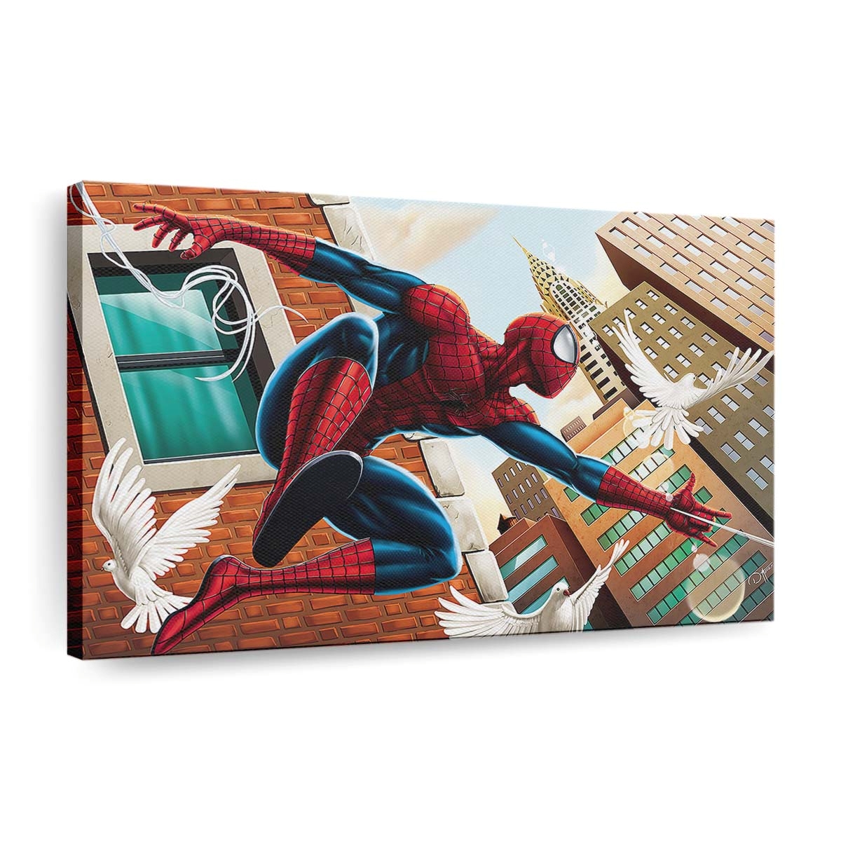 Spider Man 2020 Kunstwerk Vögel Leinwandbild - Wanddeko