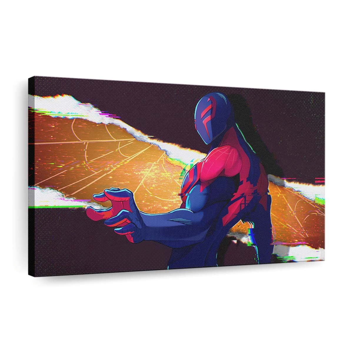 Spider Man 2099 Stadtbild Chroniken Leinwandbild - Wanddeko