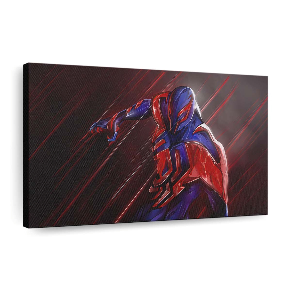 Spider Man 2099 in Aktion Leinwandbild - Wanddeko