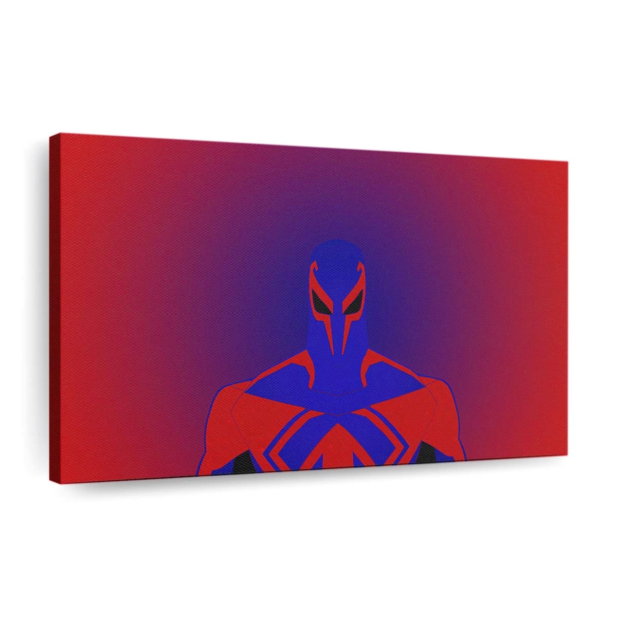 Spider Man 2099 Miguel O Hara Minimal Red Leinwandbild - Wanddeko