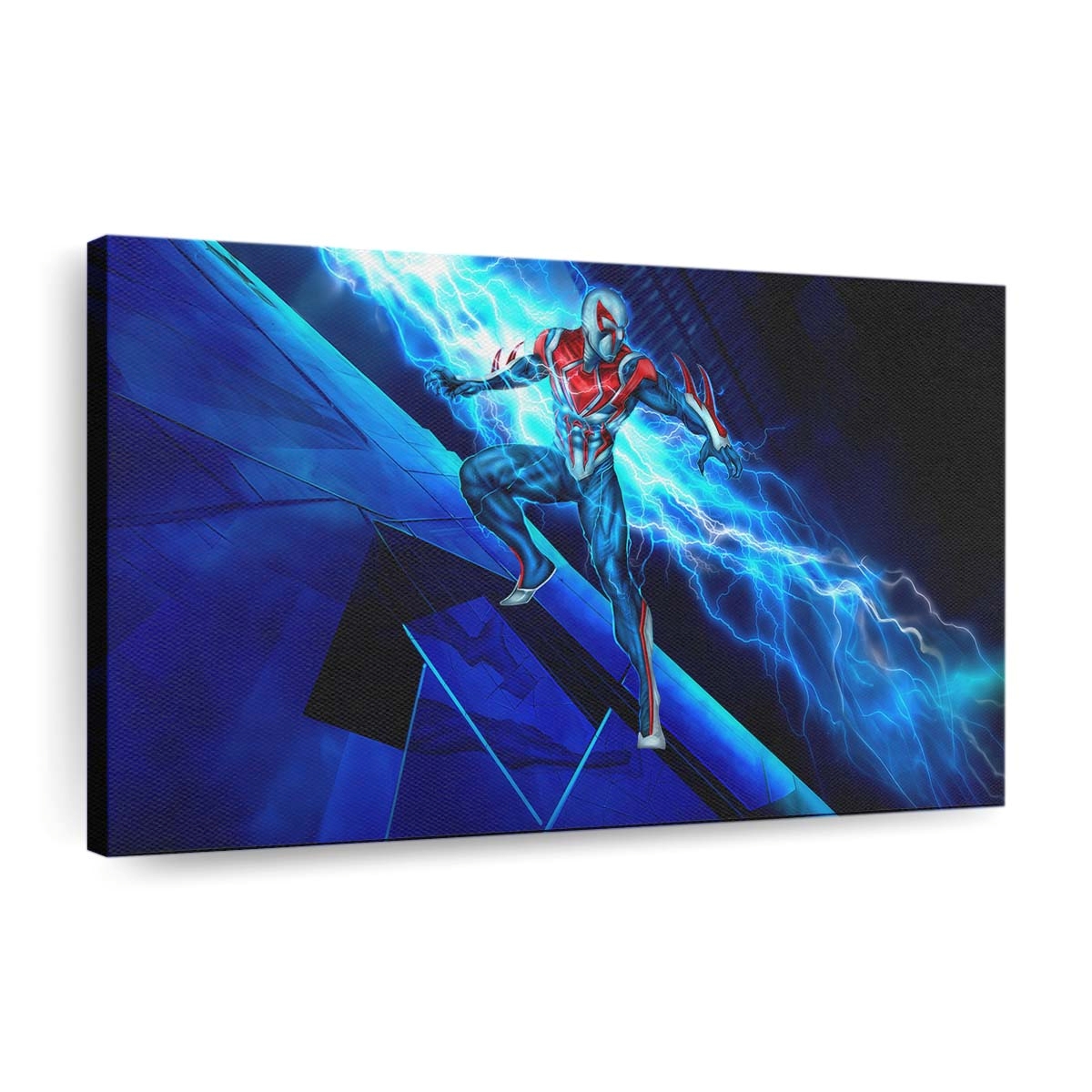 Spider Man 2099 Techno Thriller Leinwandbild - Wanddeko