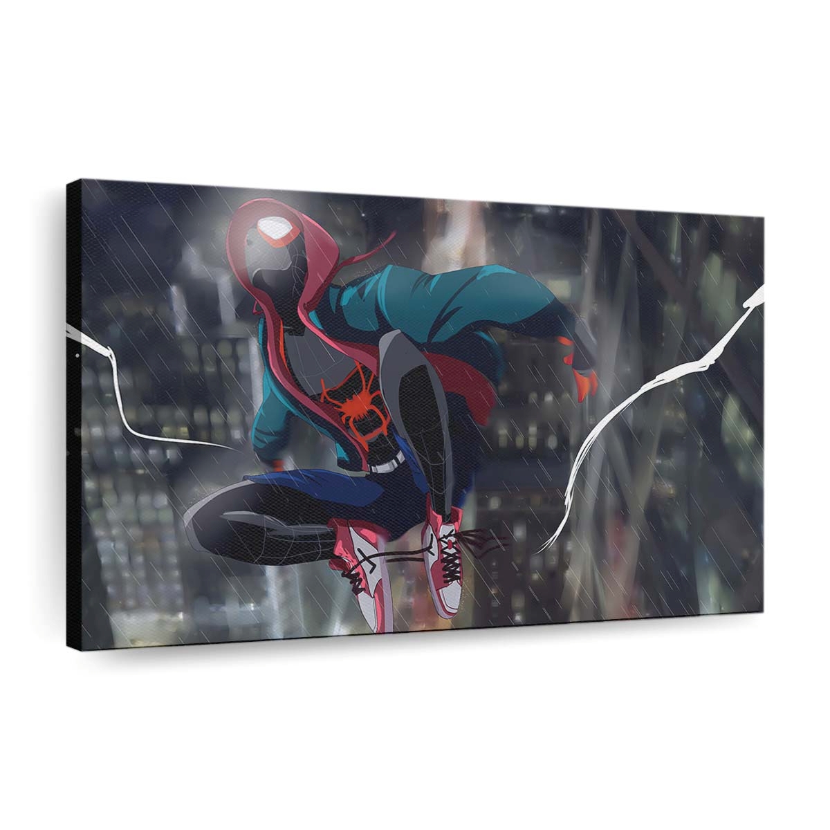 Spider Man Auge Leinwandbild - Wanddeko