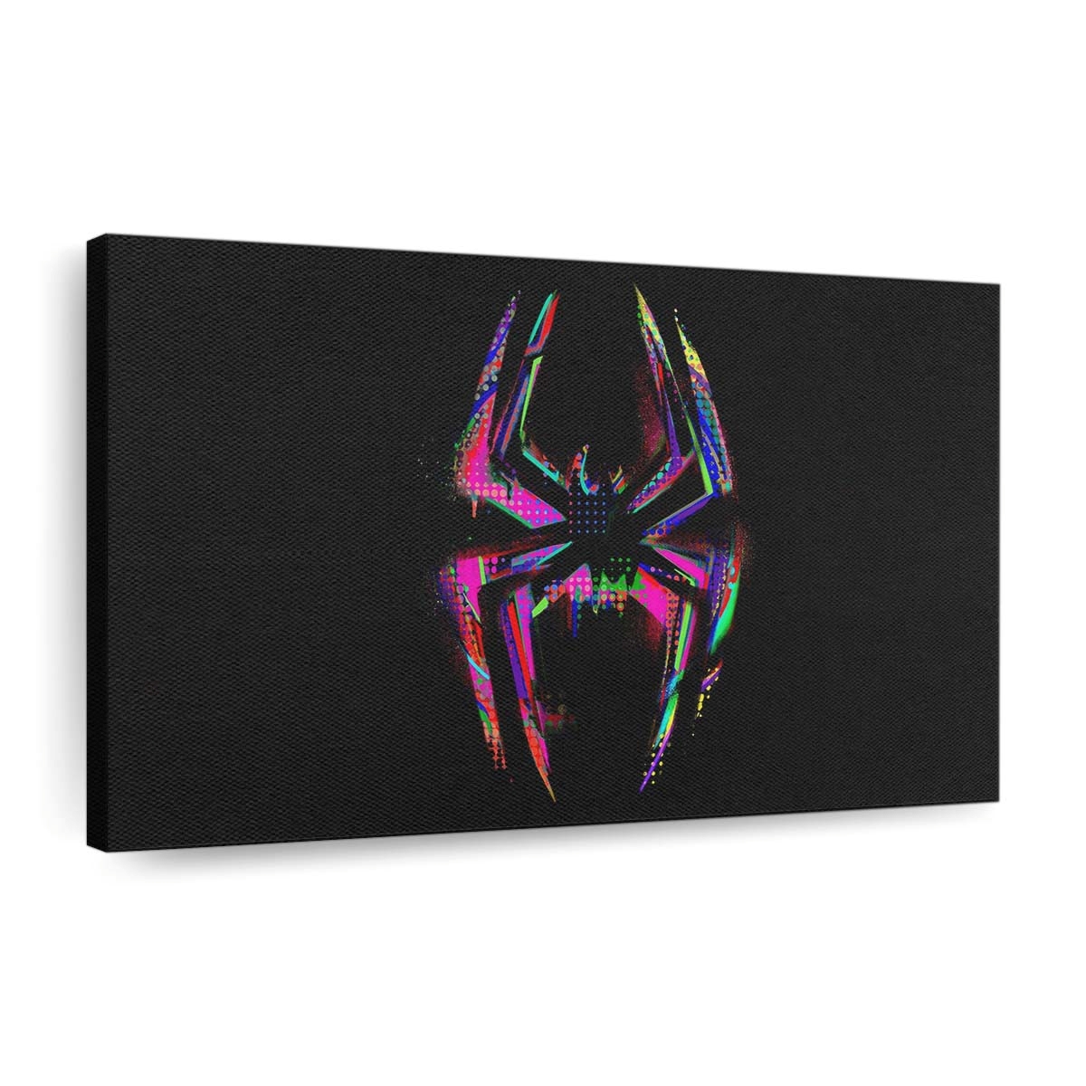 Spider Man: Across the Spider Verse 2023 Logo Leinwandbild - Wanddeko