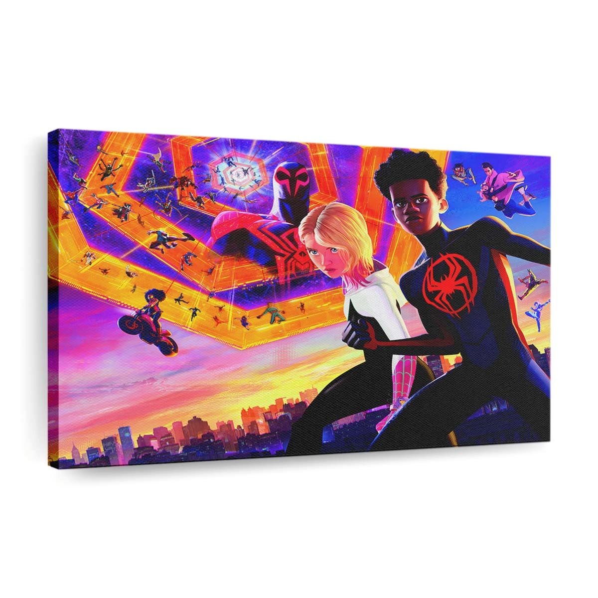 Spider Man: Across the Spider Verse 3 Leinwandbild - Wanddeko