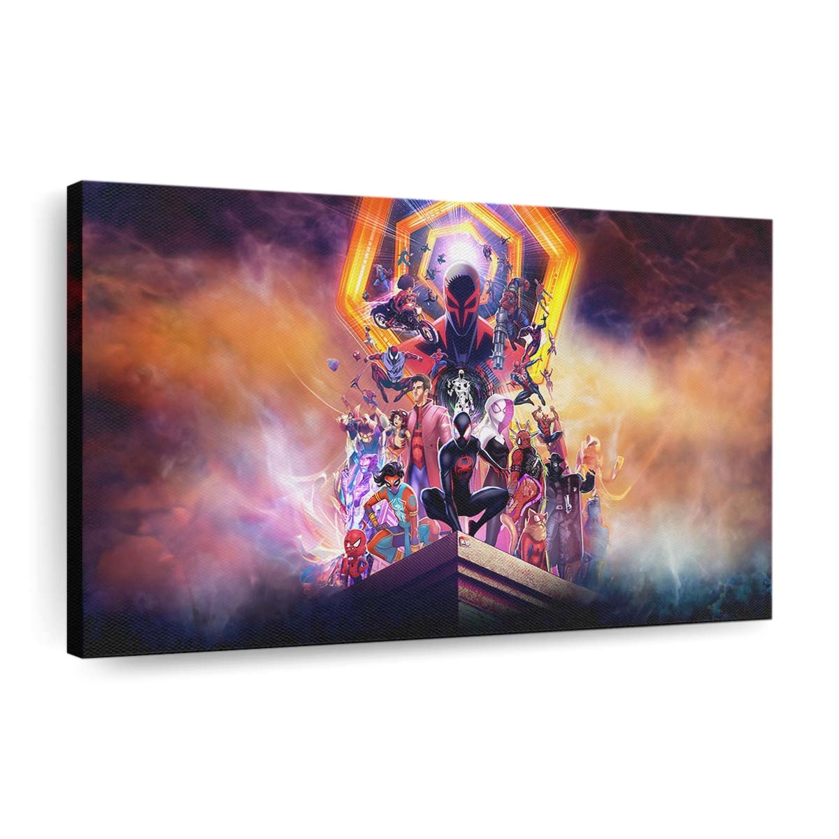 Spider Man: Across the Spider Verse – Eine Reise durch das Multiversum Leinwandbild - Wanddeko