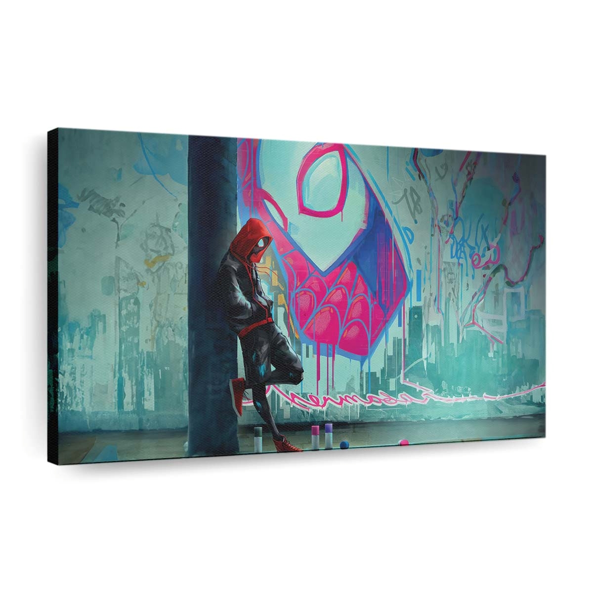 Spider Man Kunst – Hommage an Gwen Stacy Leinwandbild - Wanddeko