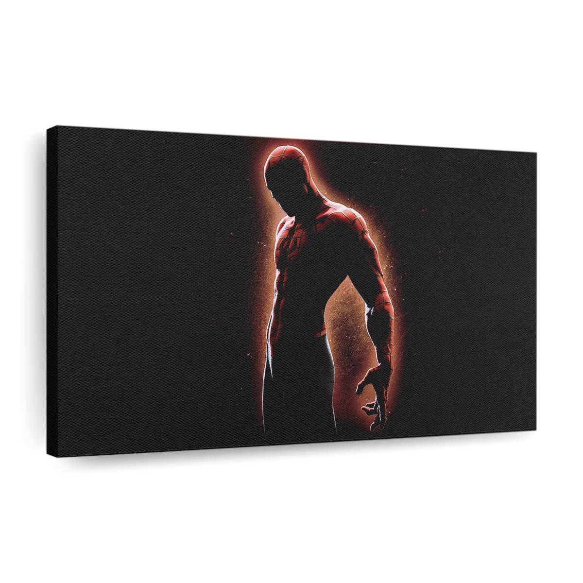 Spider Man – Schwarzer Hintergrund Leinwandbild - Wanddeko